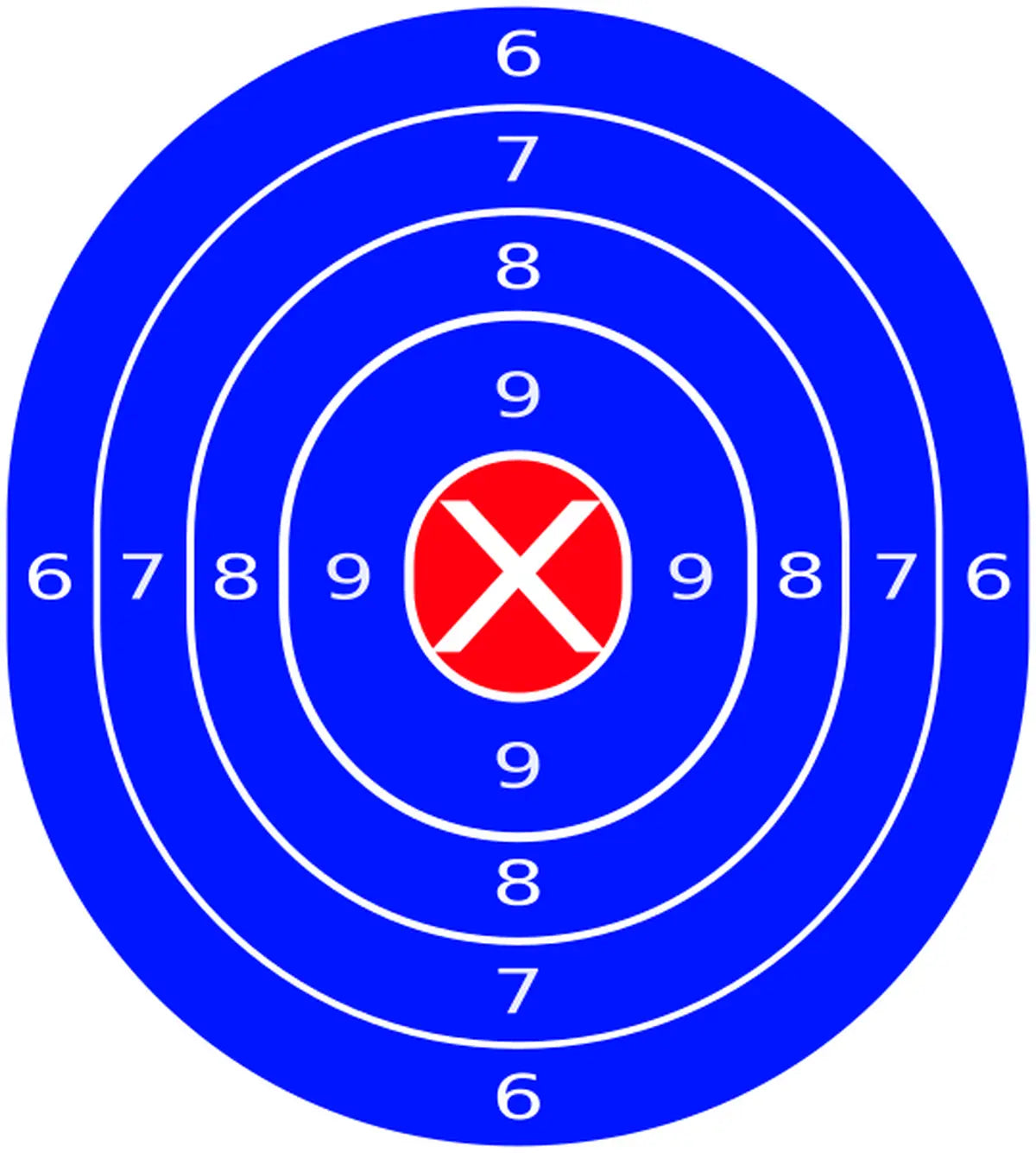 Bullseye Target 100 - Printable Shooting Target