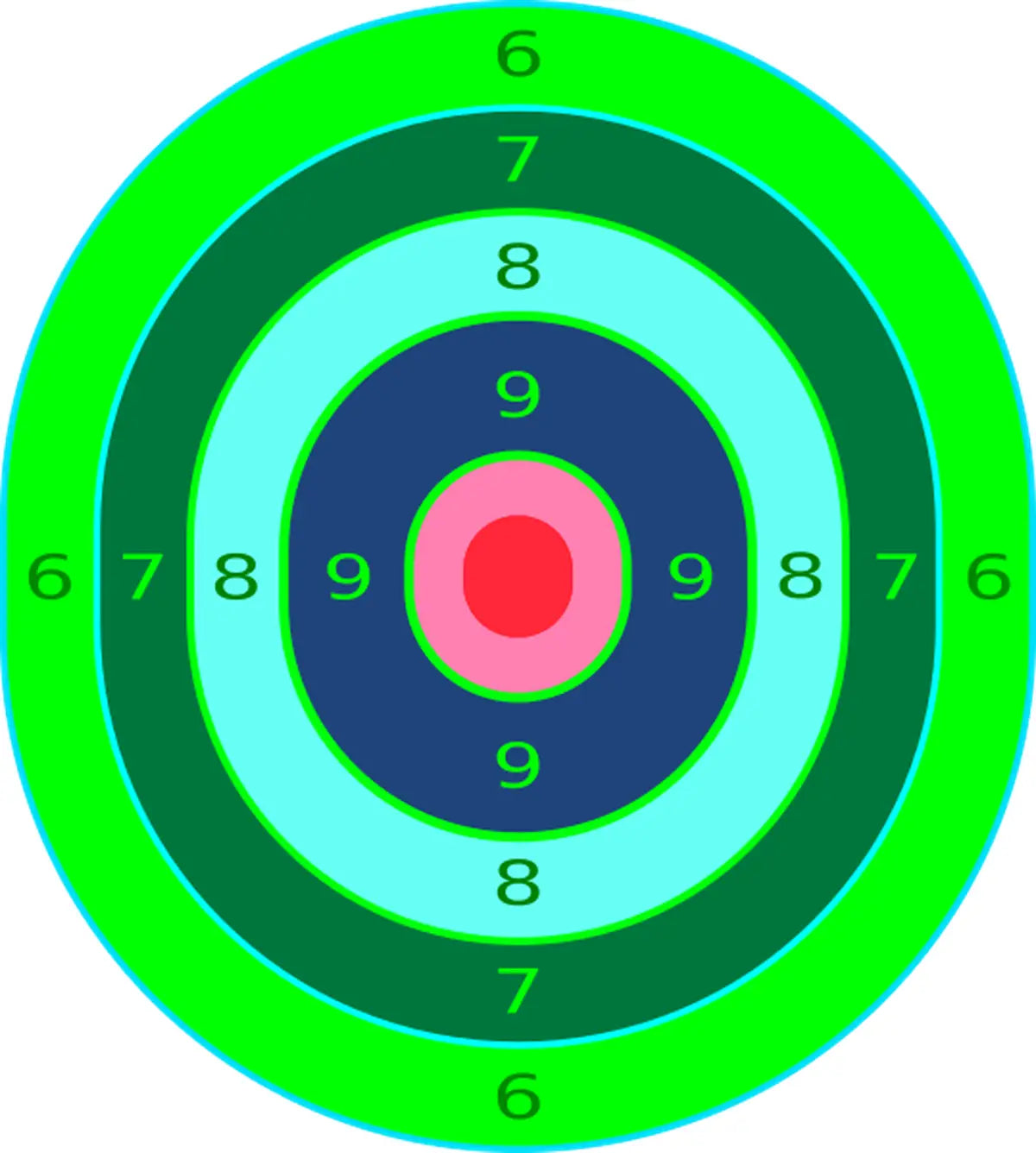 Bullseye Target 3 - Printable Shooting Target