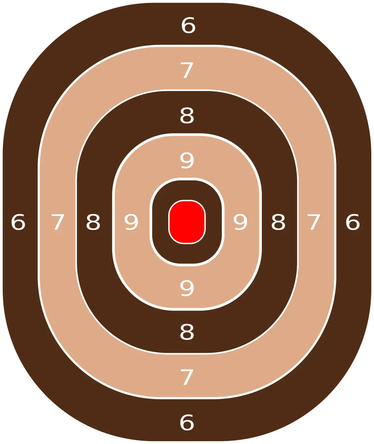 Bullseye Target 45 - Printable Shooting Target