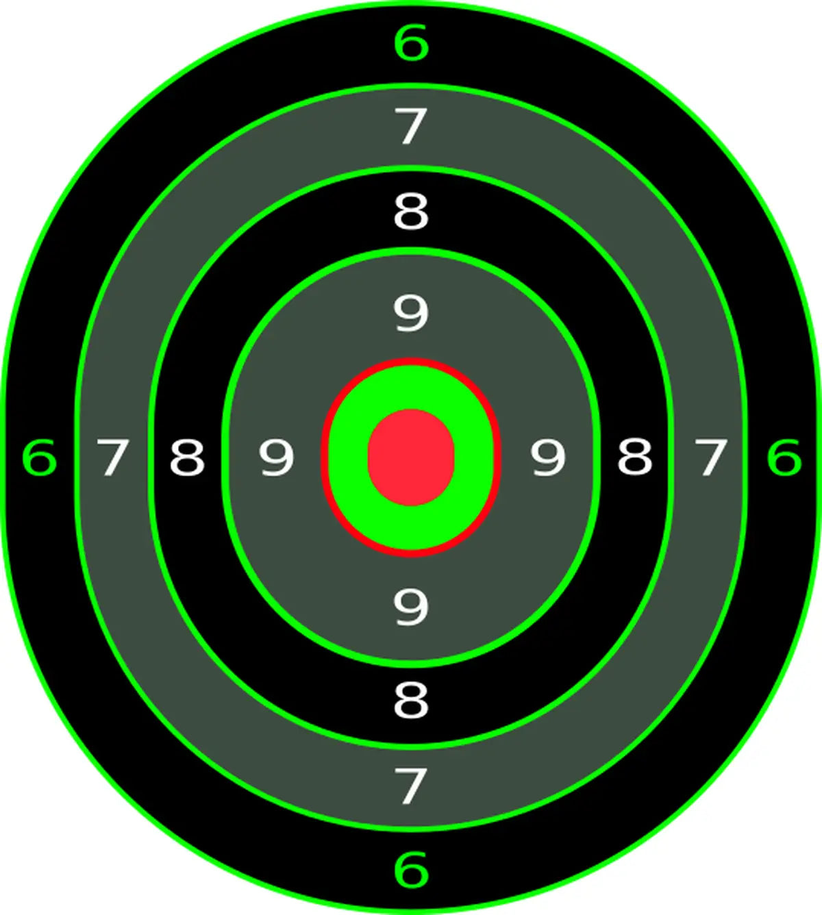 Bullseye Target 5 - Printable Shooting Target
