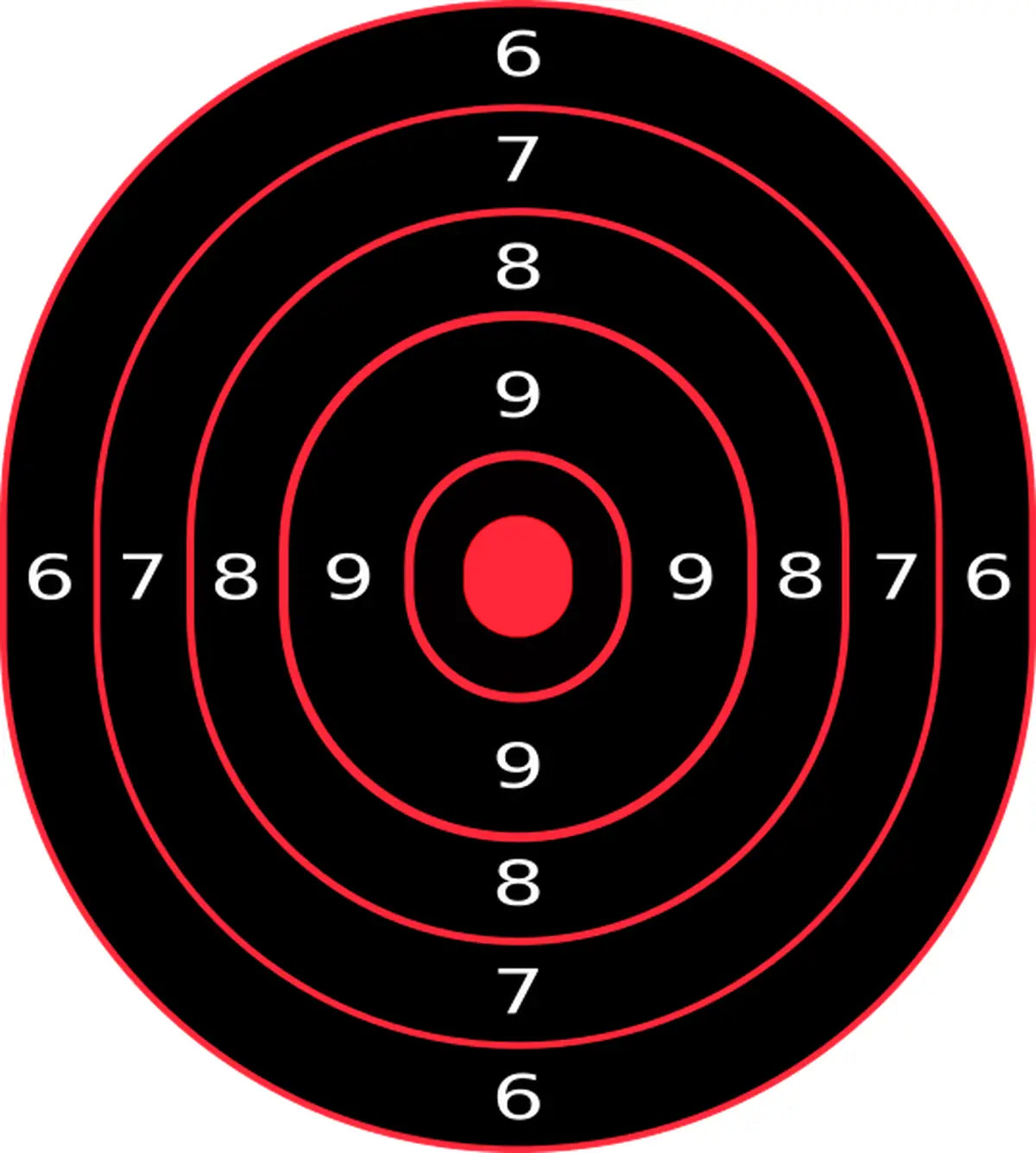 Bullseye Target 51 - Printable Shooting Target