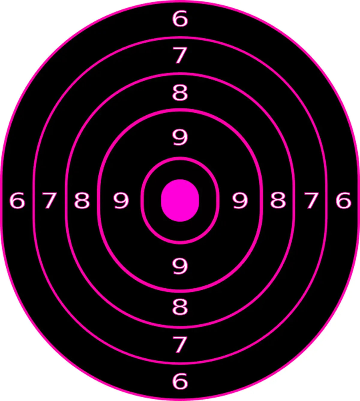 Bullseye Target 52 - Printable Shooting Target