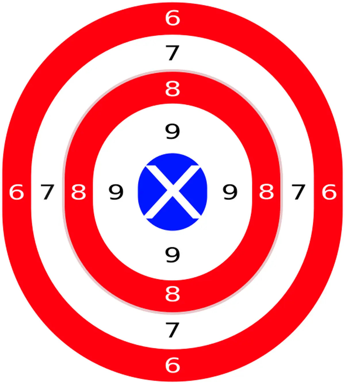 Bullseye Target 58 - Printable Shooting Target