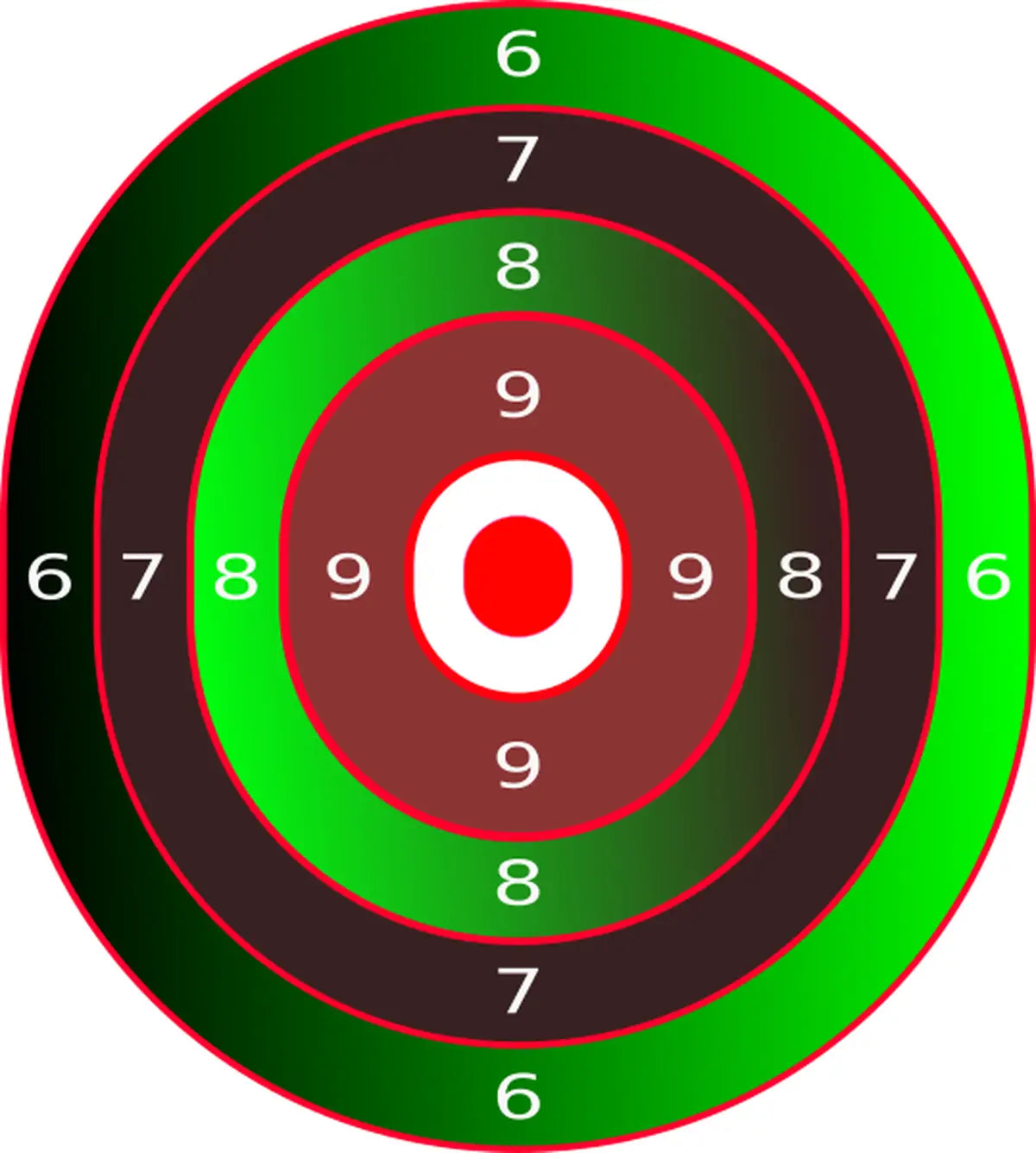 Bullseye Target 6 - Printable Shooting Target
