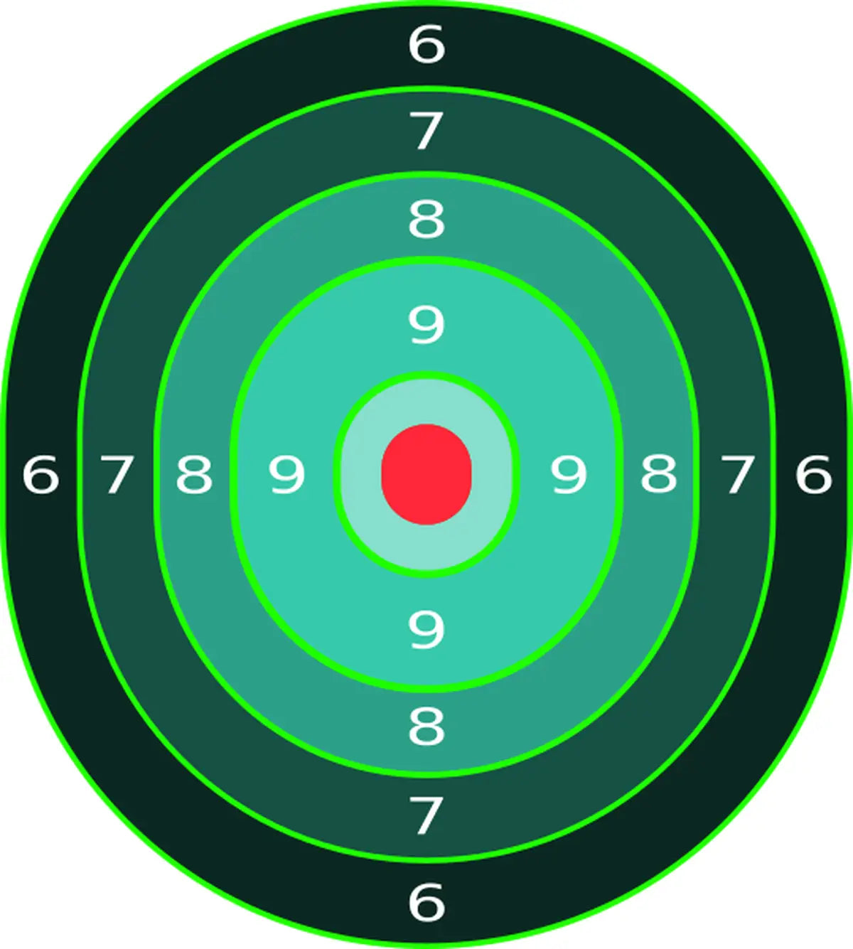 Bullseye Target 67 - Printable Shooting Target