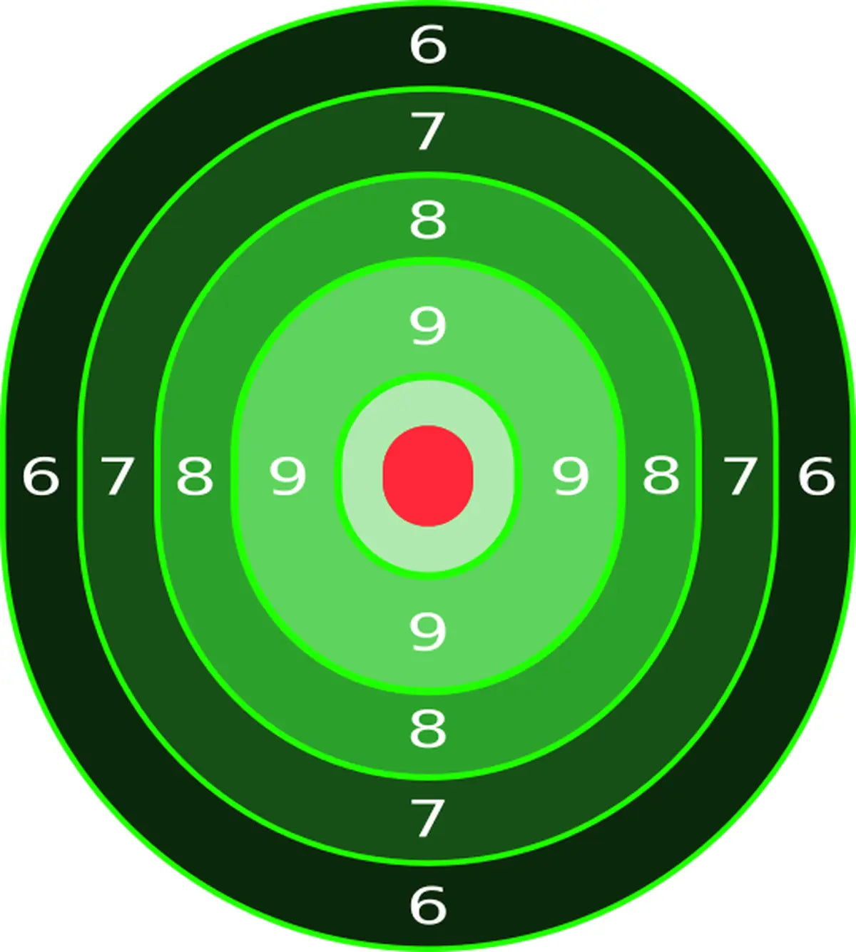Bullseye Target 68 - Printable Shooting Target