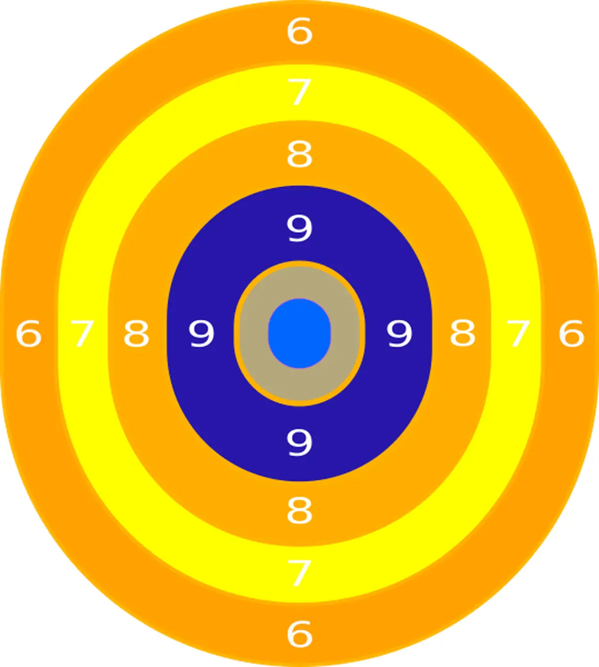 Bullseye Target 7 - Printable Shooting Target