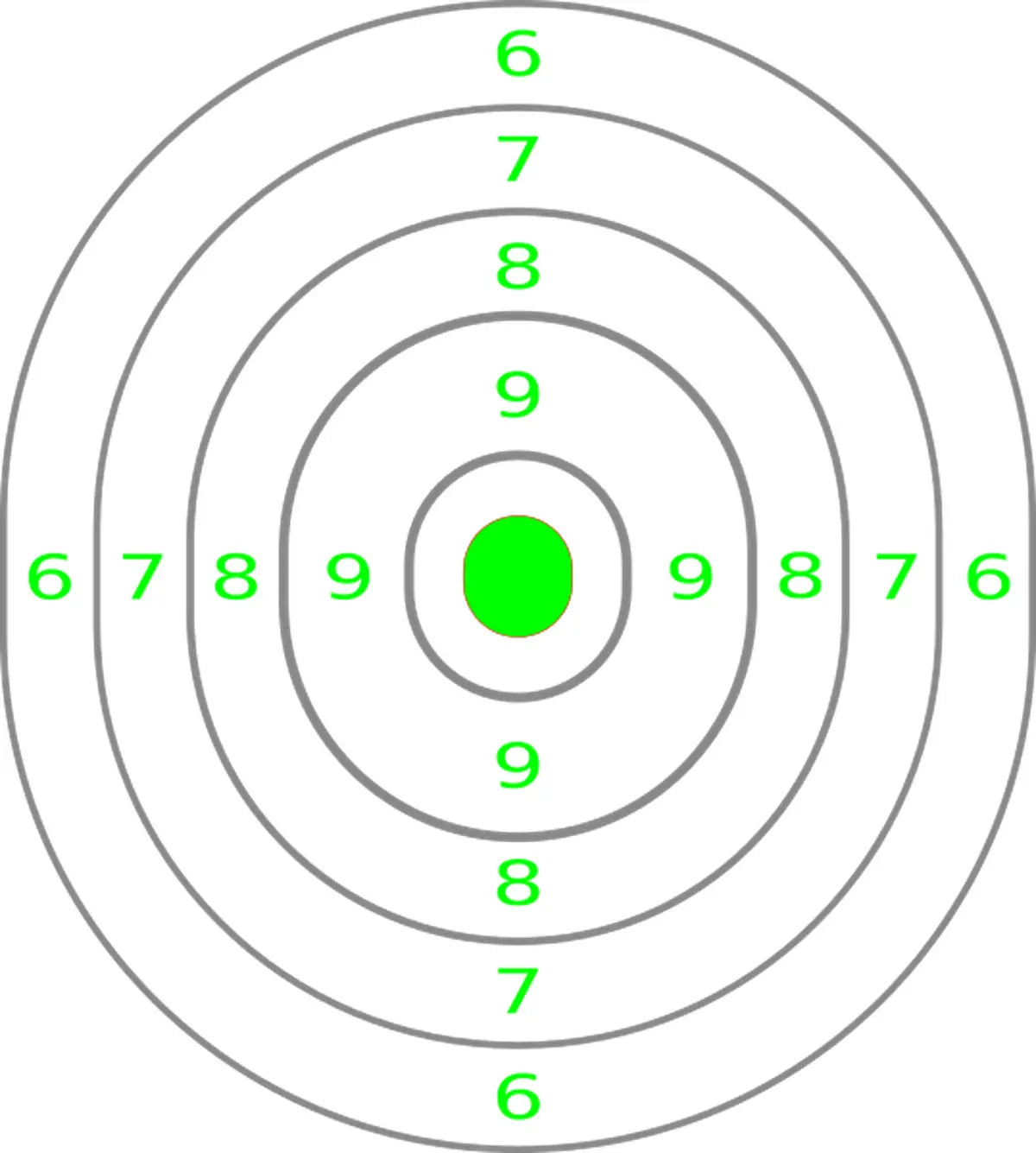 Bullseye Target 82 - Printable Shooting Target