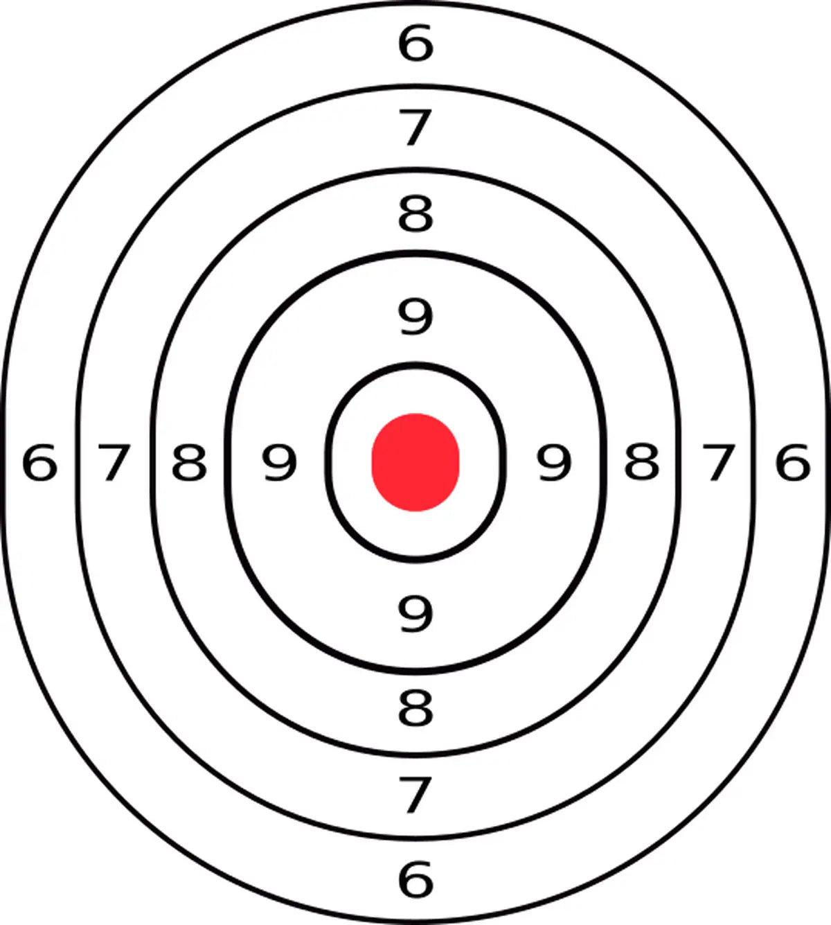 Bullseye Target 85 - Printable Shooting Target