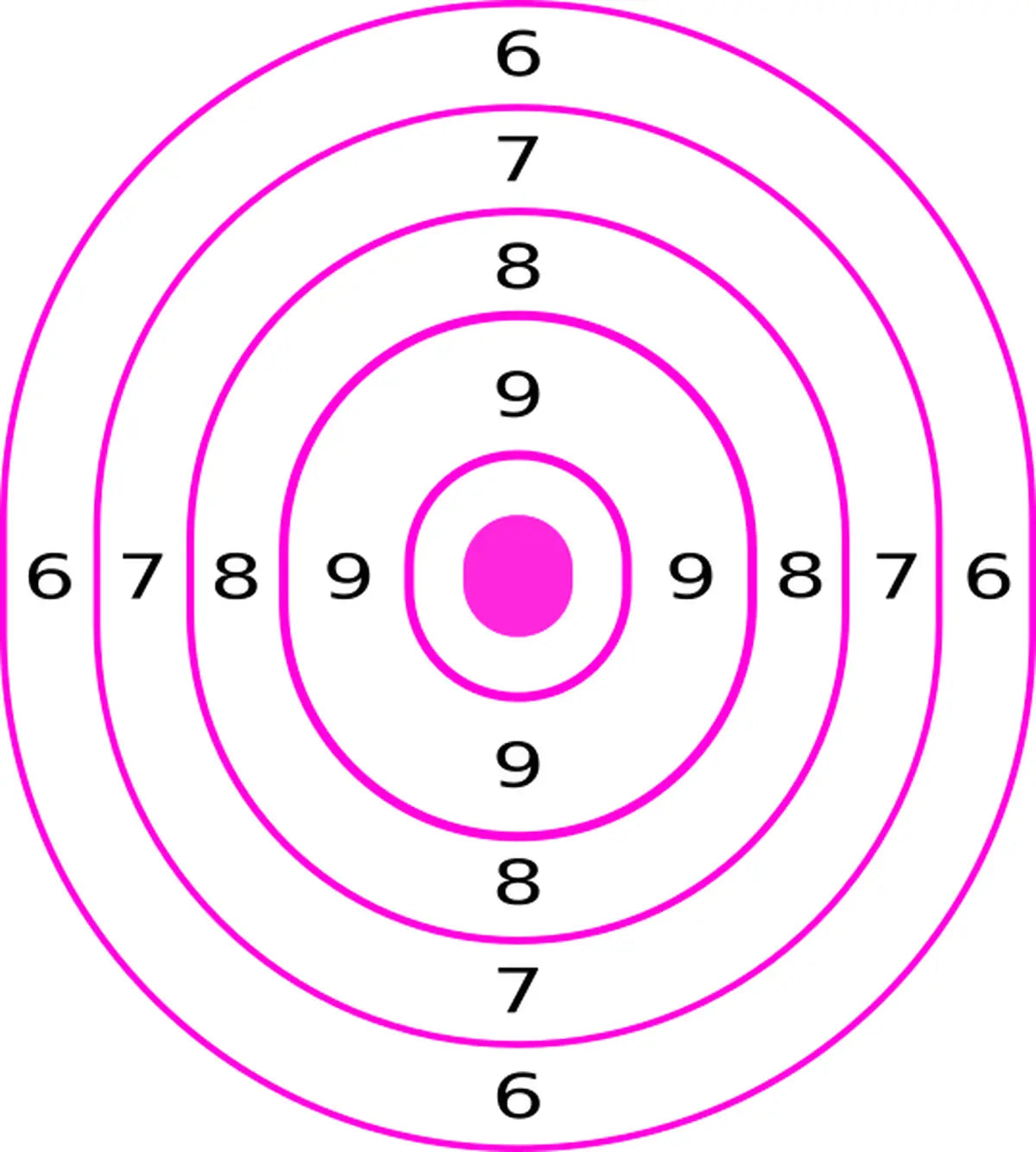 Bullseye Target 86 - Printable Shooting Target