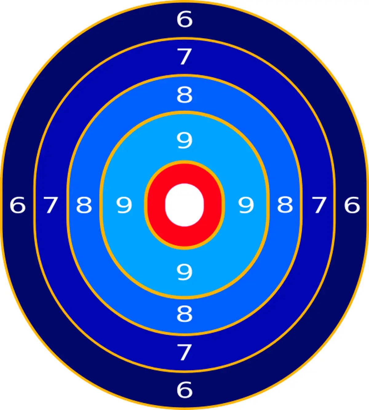Bullseye Target 9 - Printable Shooting Target