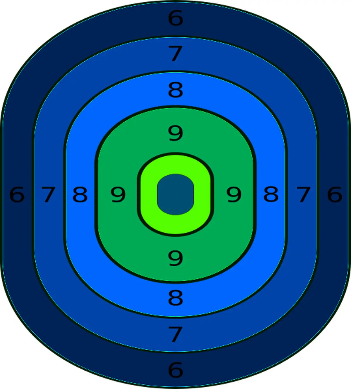 Bullseye Target 92 - Printable Shooting Target