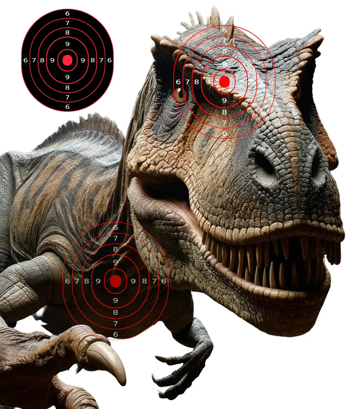Dinosaur Allosaurus Target 43 - Printable Shooting Target
