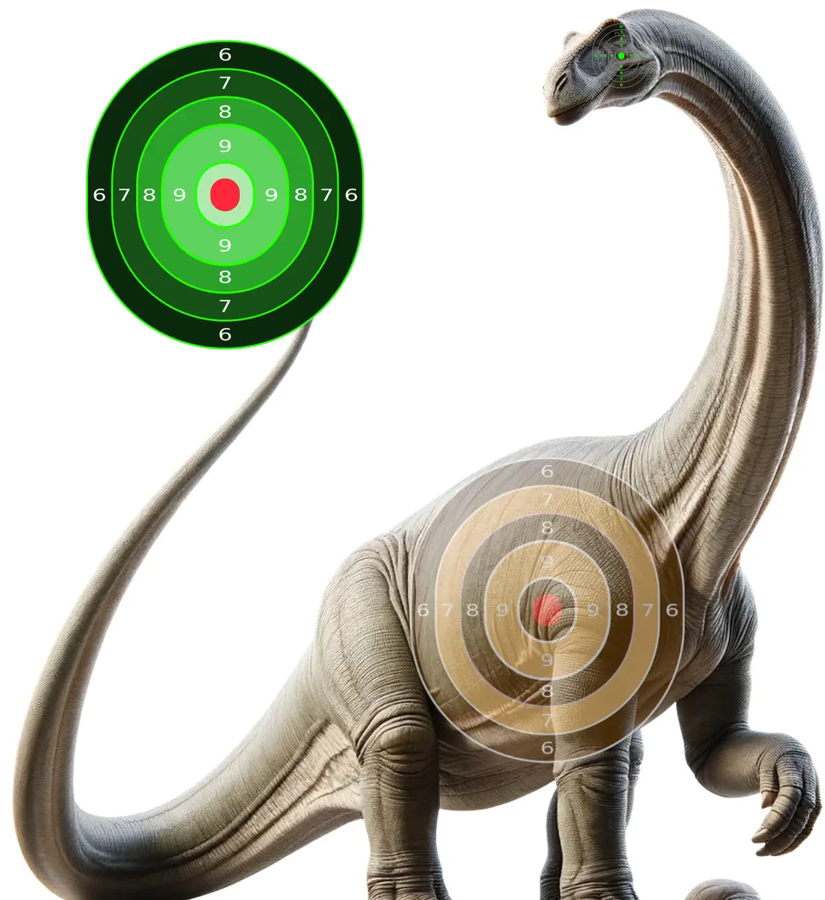 Dinosaur Brachiosaurus Target 3 - Printable Shooting Target
