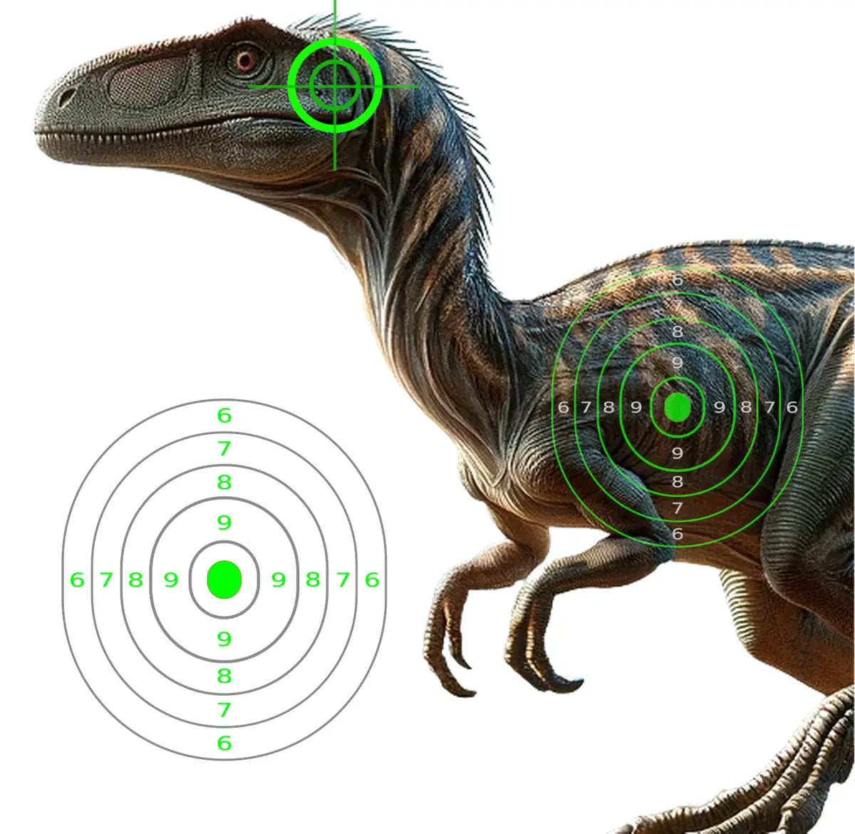 Dinosaur Coelophysis Target 42 - Printable Shooting Target