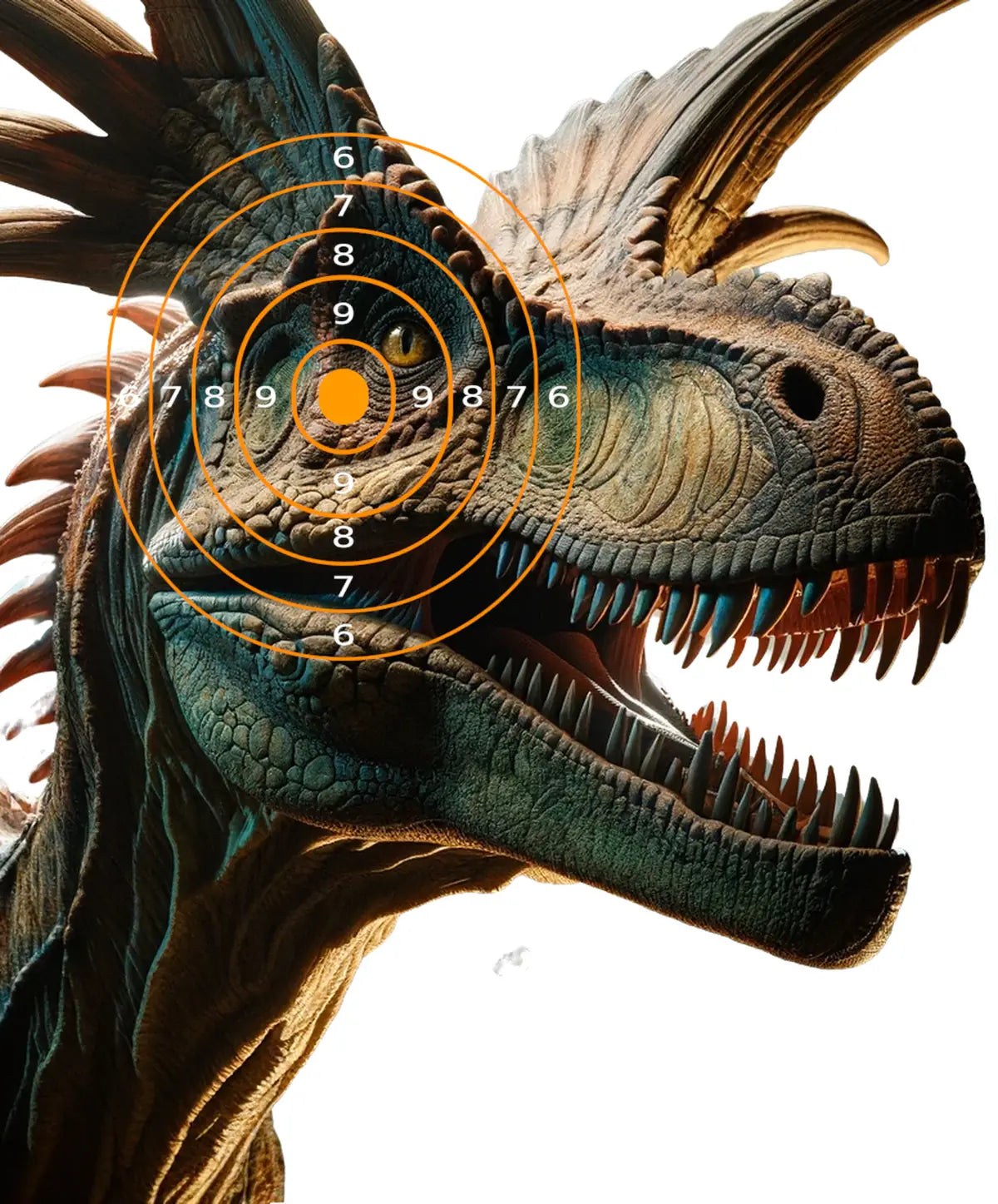 Dinosaur Dilophosaurus Target 38 - Printable Shooting Target