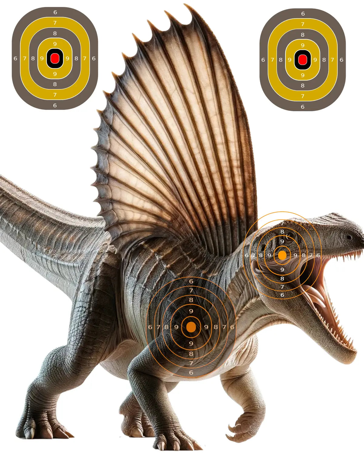 Dinosaur Dimetrodon Target 15 - Printable Shooting Target