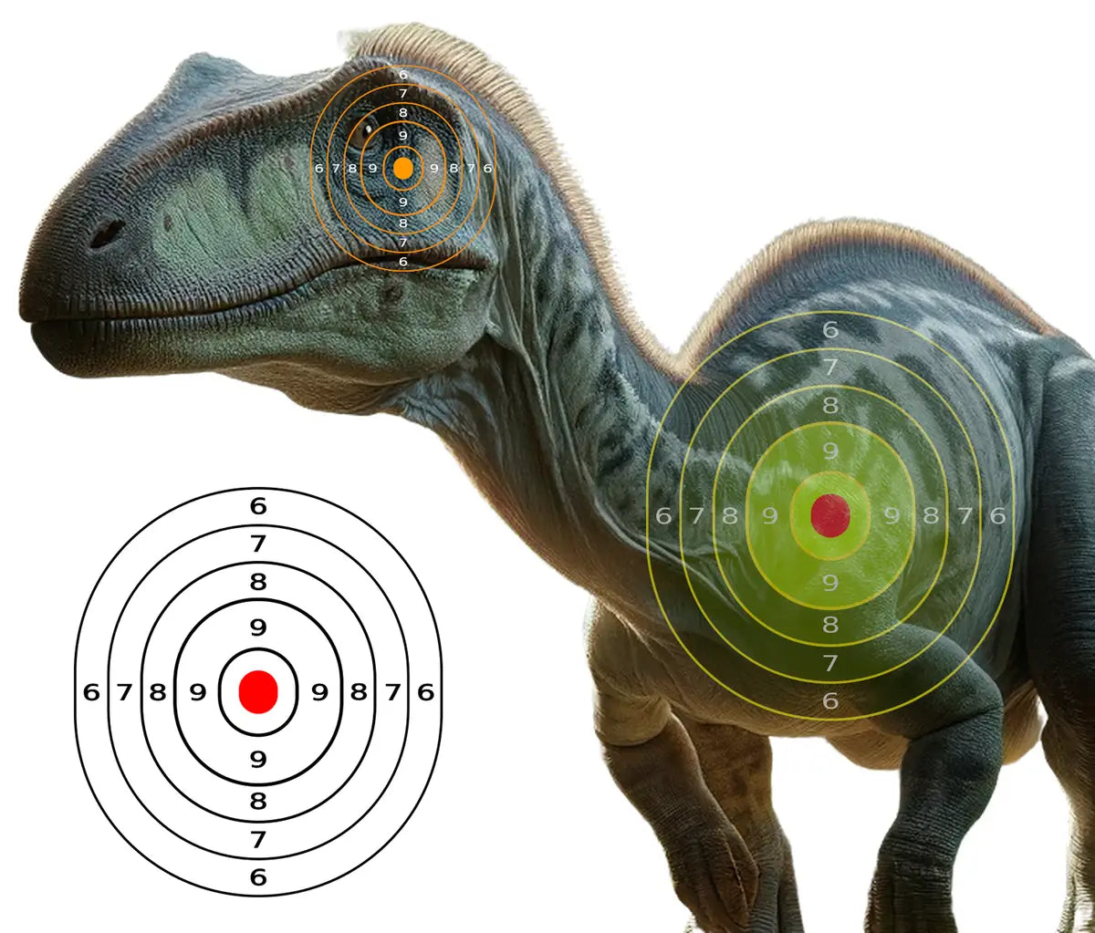 Dinosaur Kritosaurus Target 24 - Printable Shooting Target