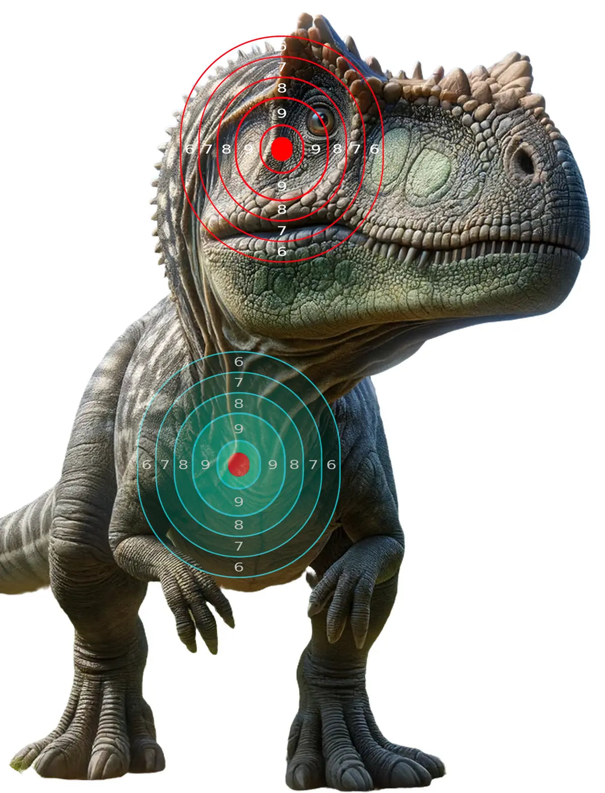 Dinosaur Pachycephalosaurus Target 19 - Printable Shooting Target