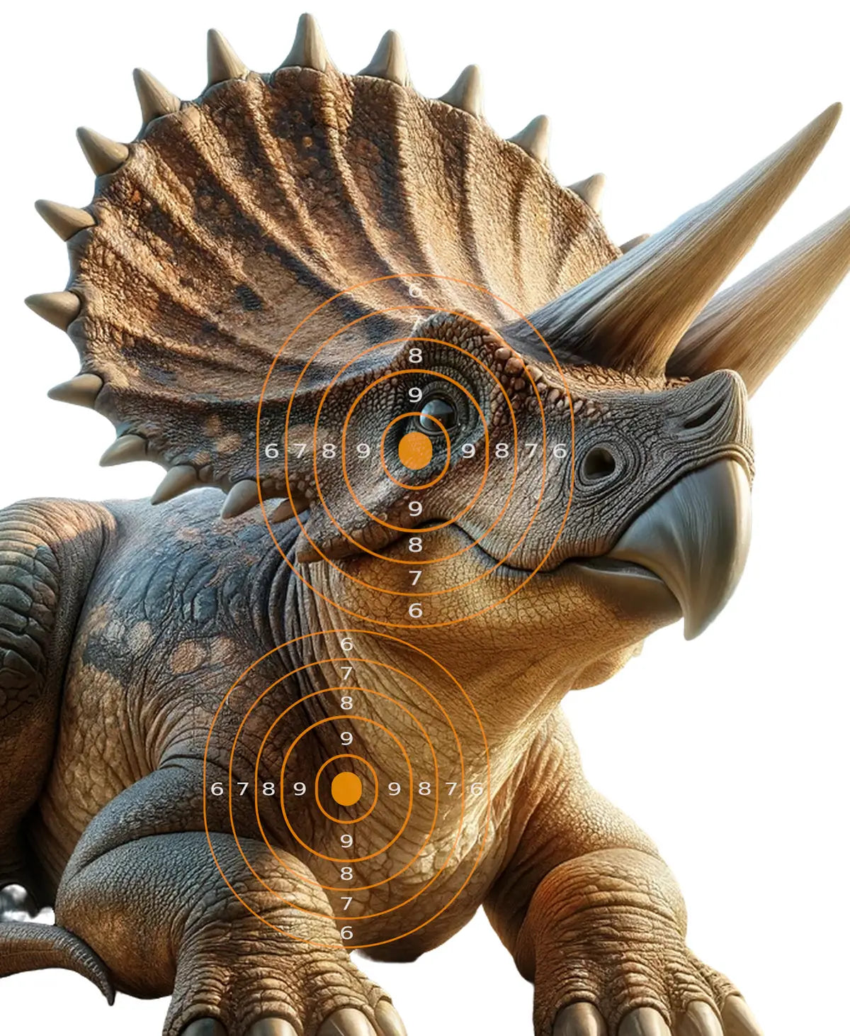 Dinosaur Protoceratops Target 44 - Printable Shooting Target