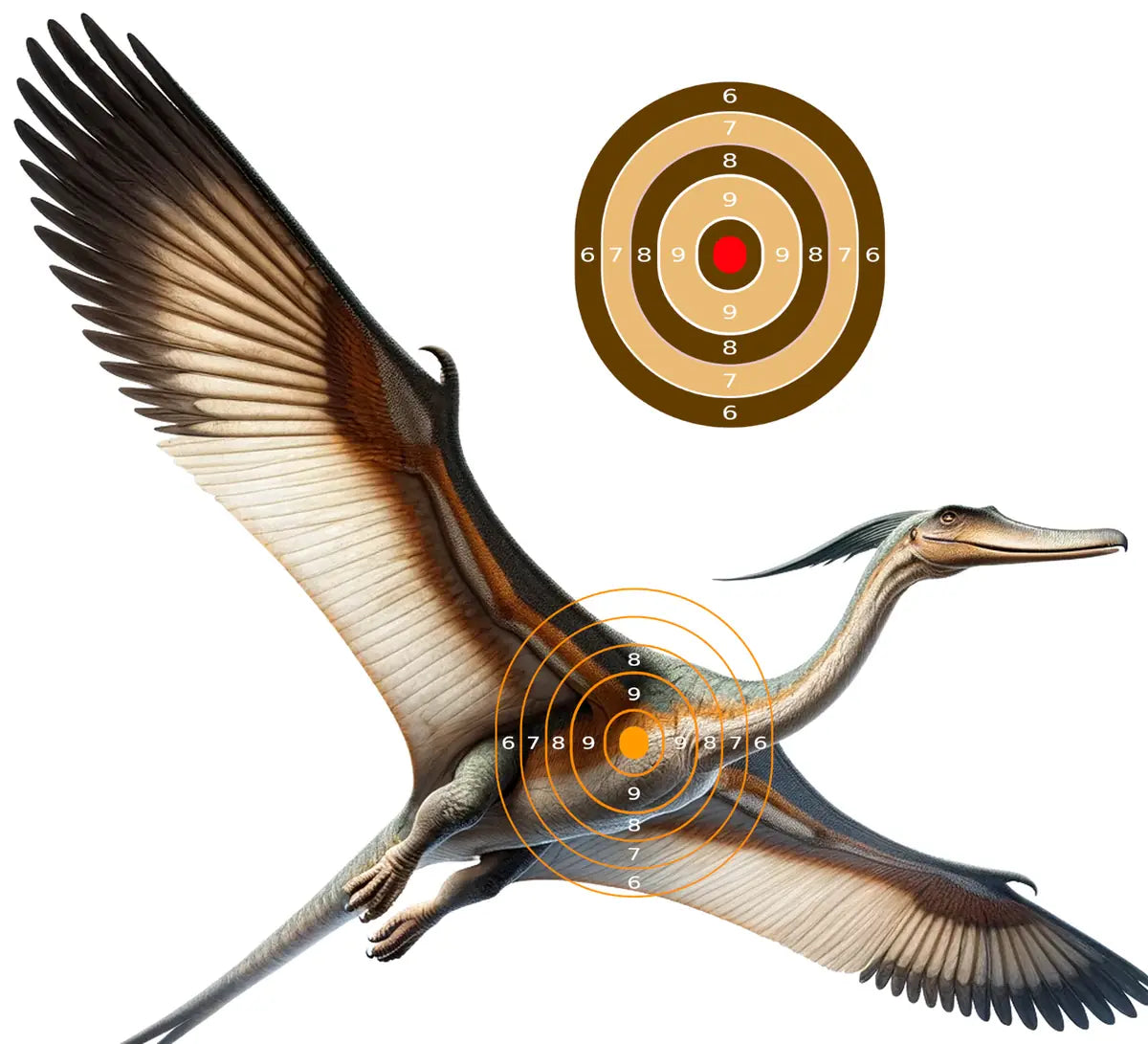 Dinosaur Quetzalcoatlus Target 16 - Printable Shooting Target