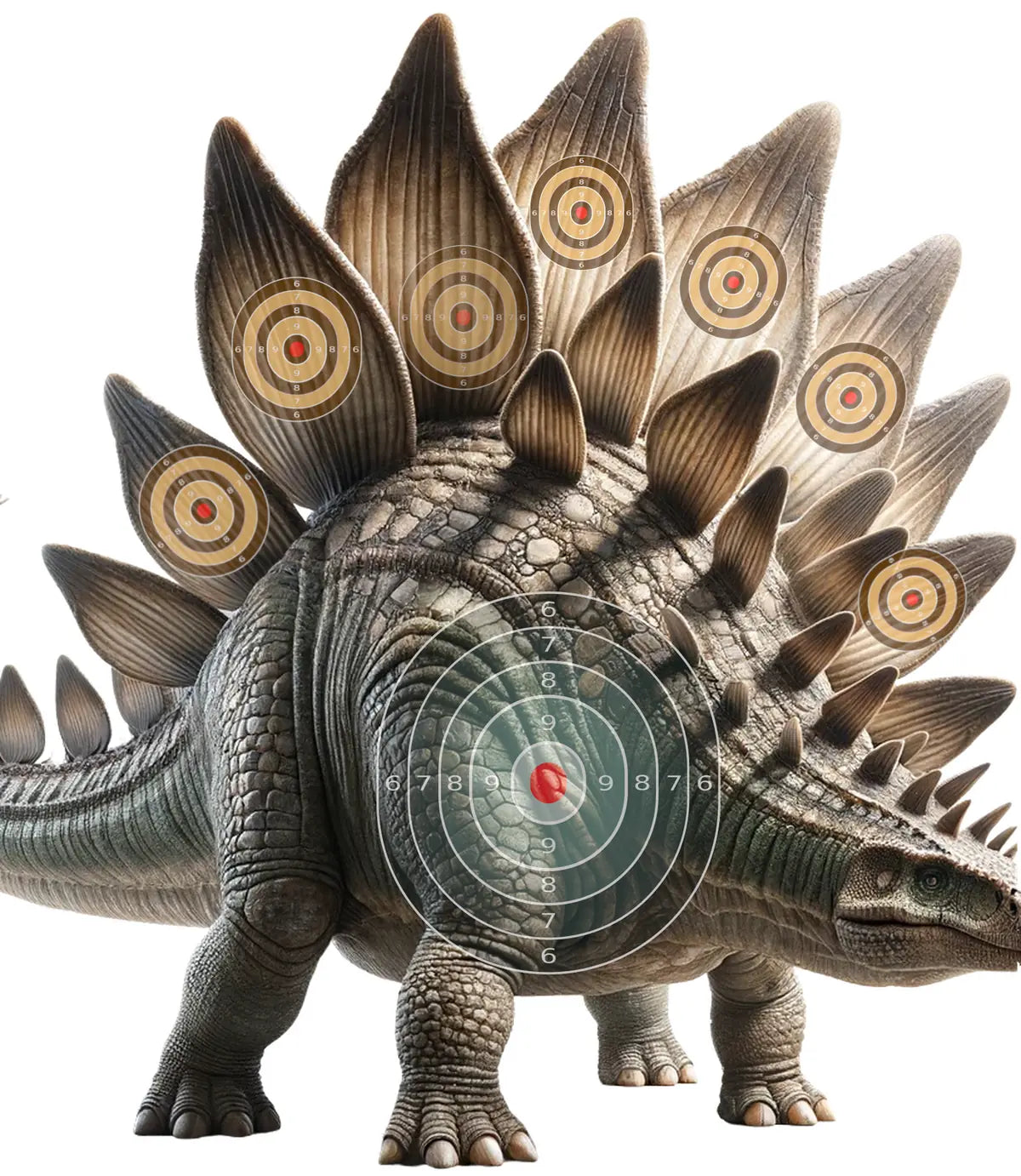 Dinosaur Stegosaurus Target 29 - Printable Shooting Target
