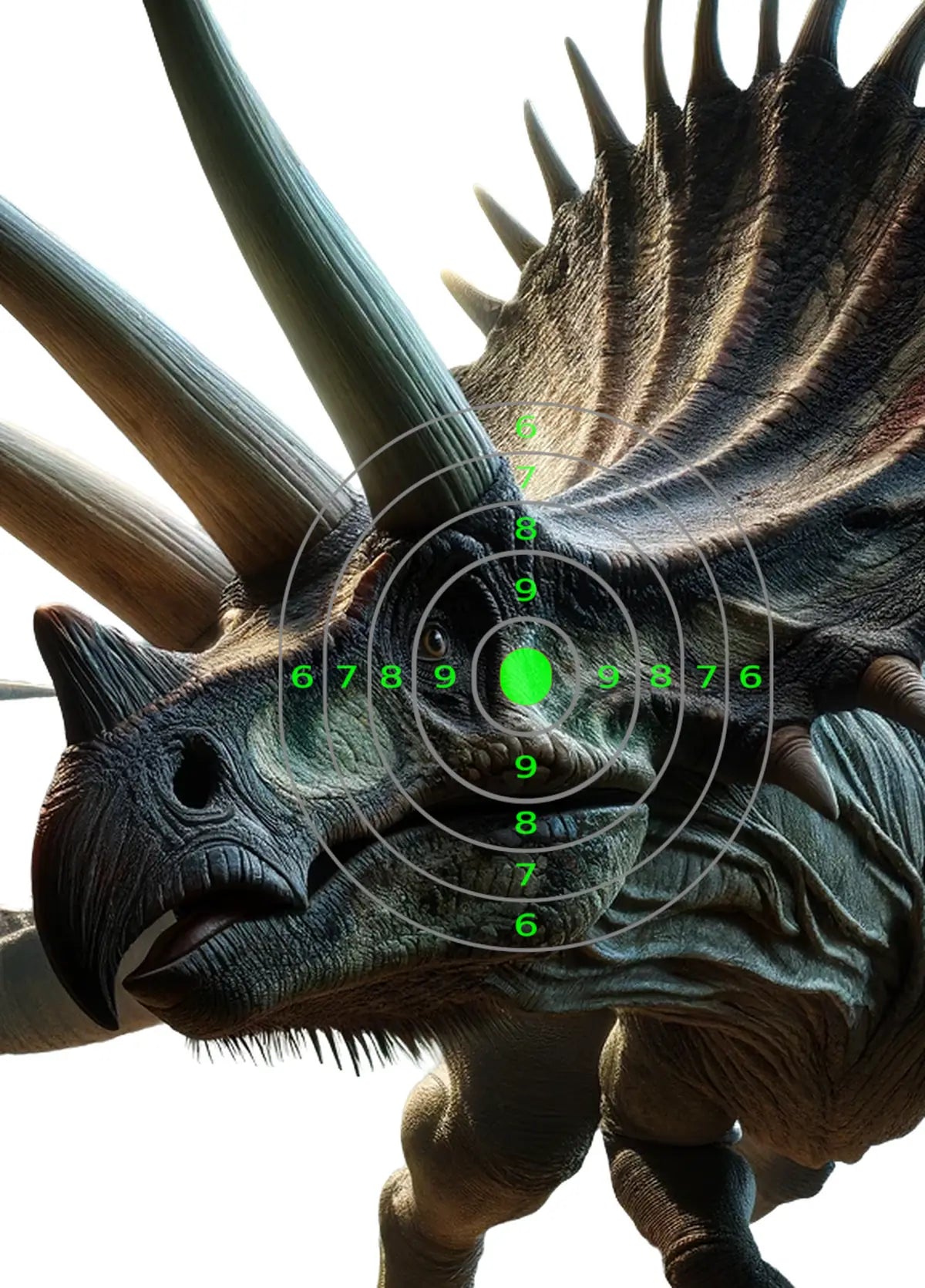 Dinosaur Styracosaurus Target 22 - Printable Shooting Target
