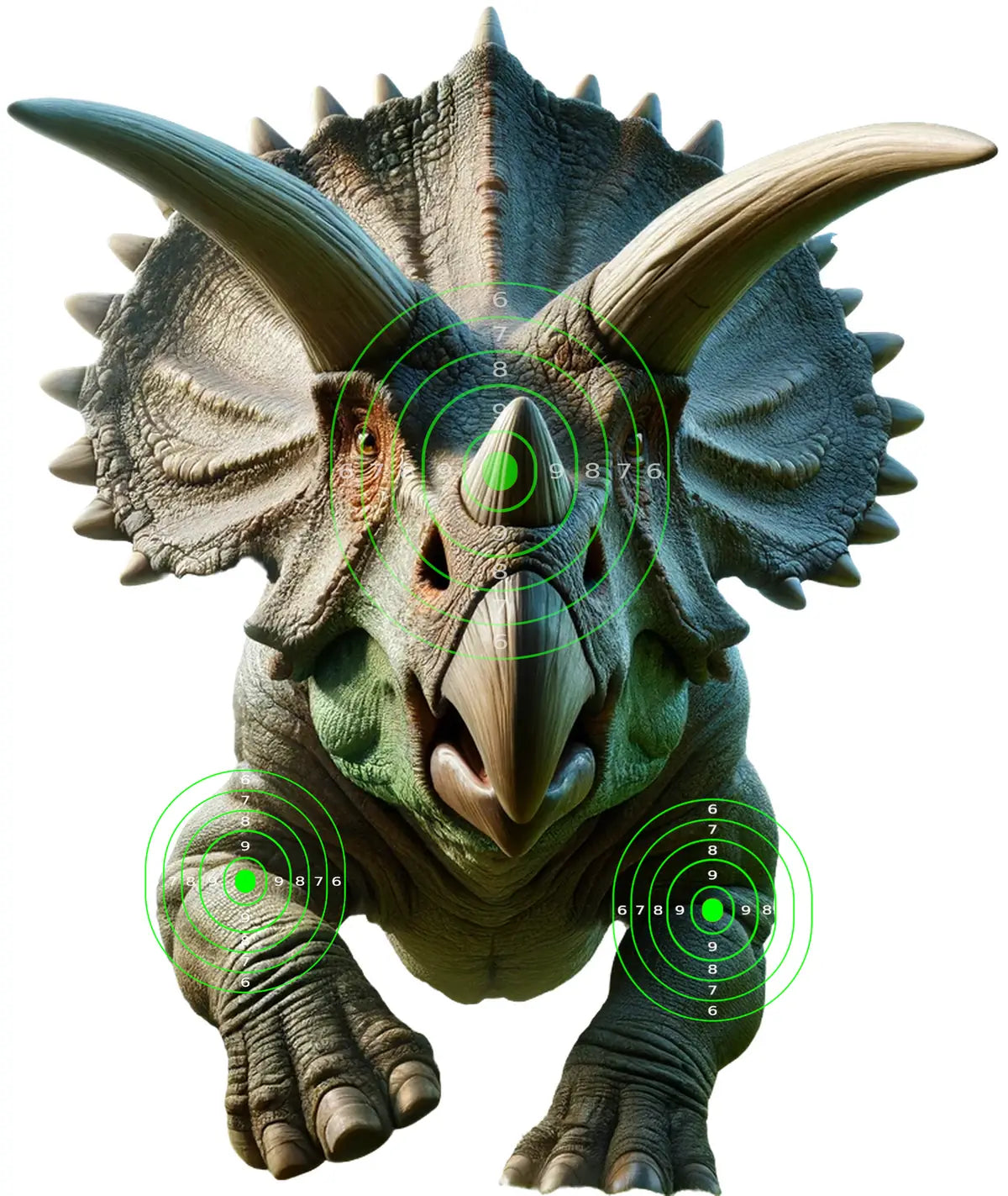 Dinosaur Triceratops Target 47 - Printable Shooting Target