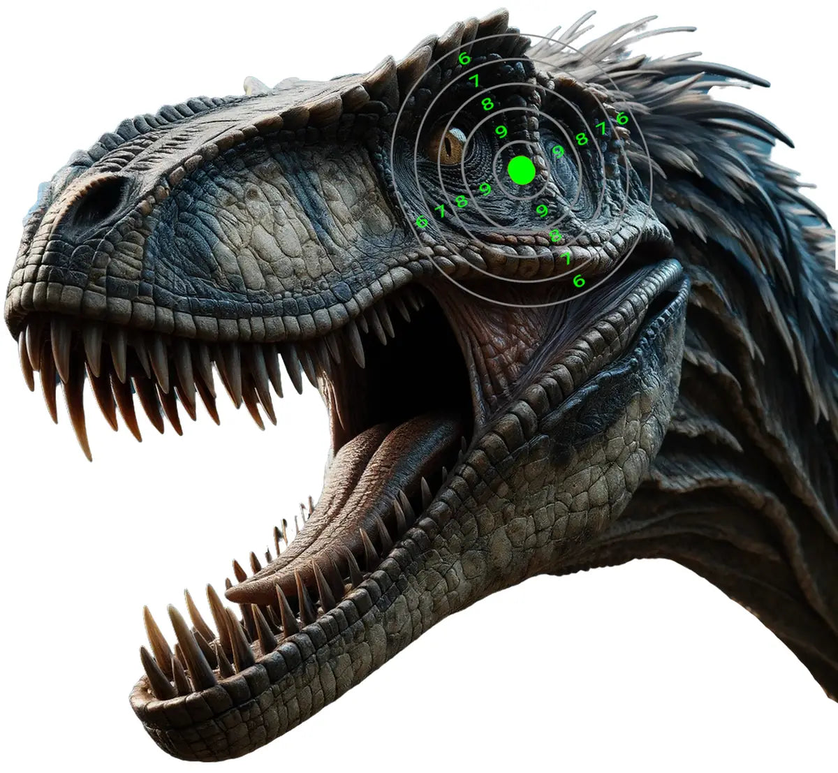 Dinosaur Velociraptor Target 37 - Printable Shooting Target