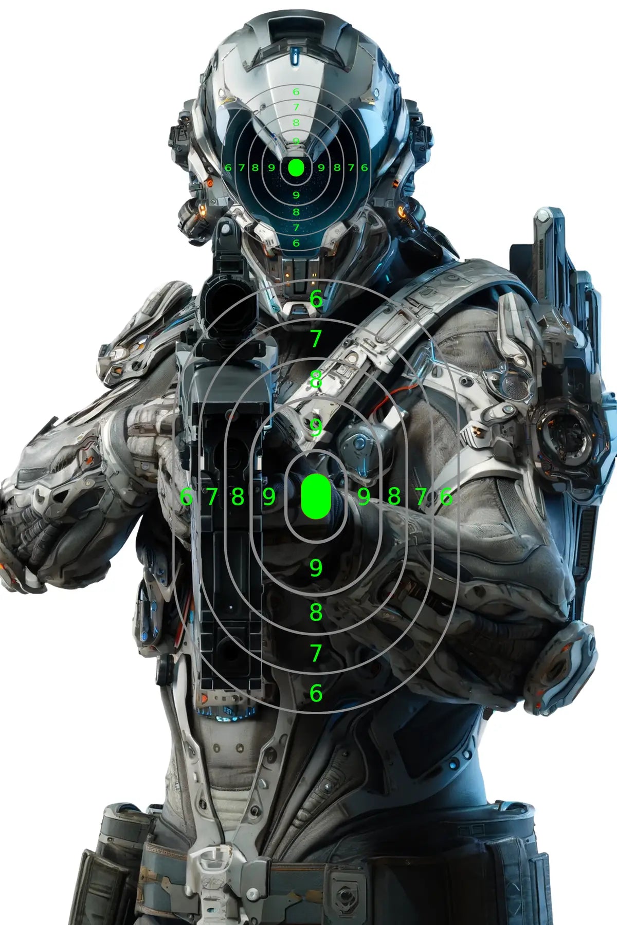 Future Warfare Target 28 - Printable Shooting Target