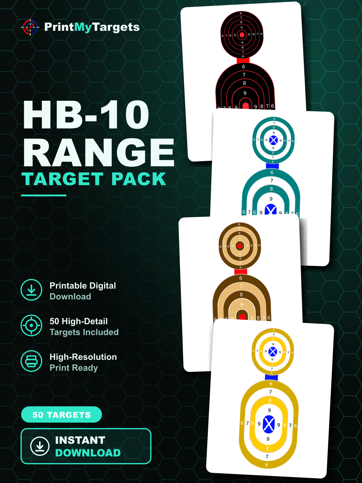 HB-10 Range Pack (50 Targets)