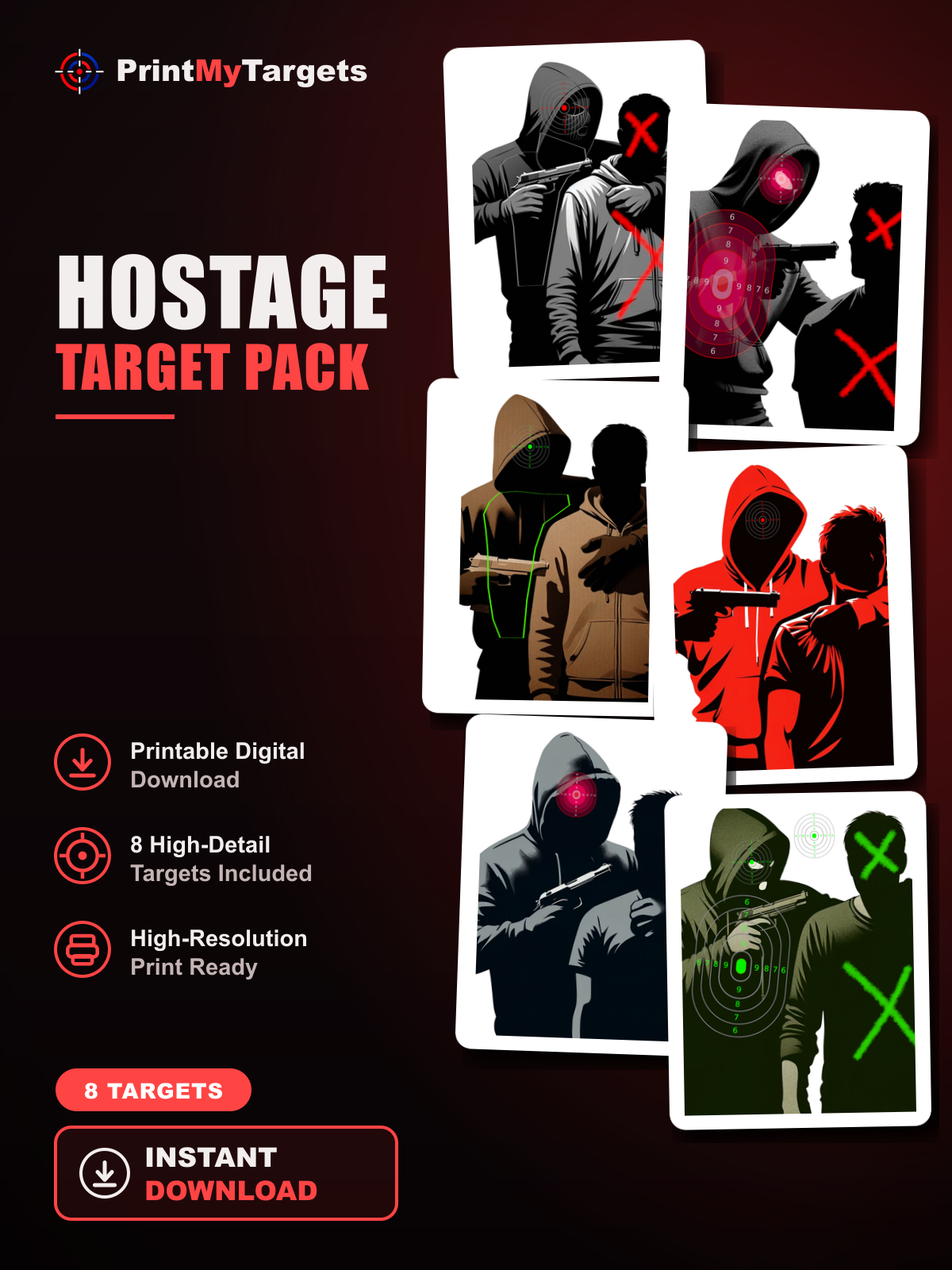 Hostage Pack (8 Targets)