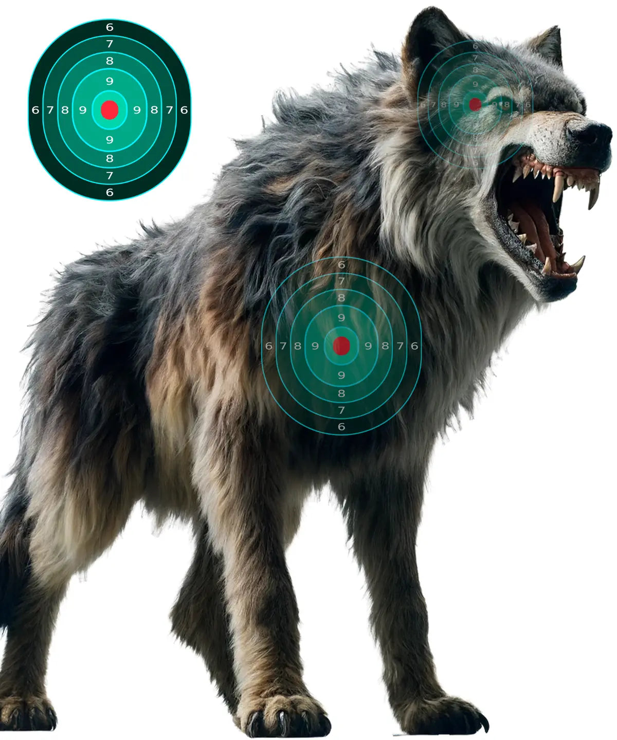 Ice Age Dire Wolf Target 45 - Printable Shooting Target