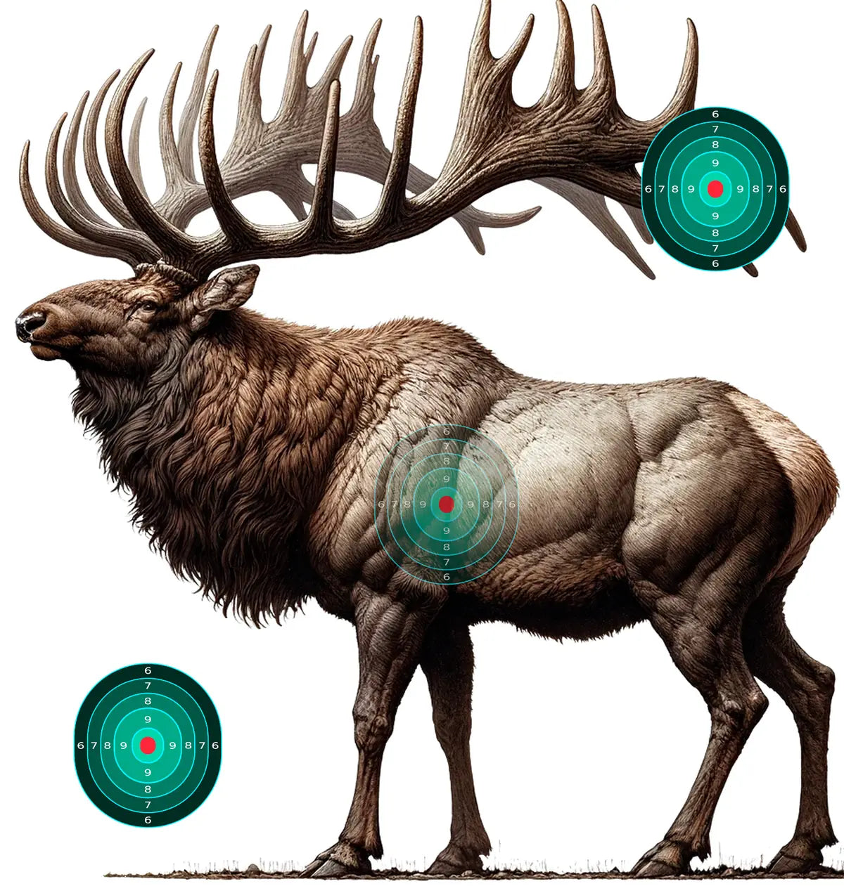 Ice Age Irish Elk Target 23 - Printable Shooting Target