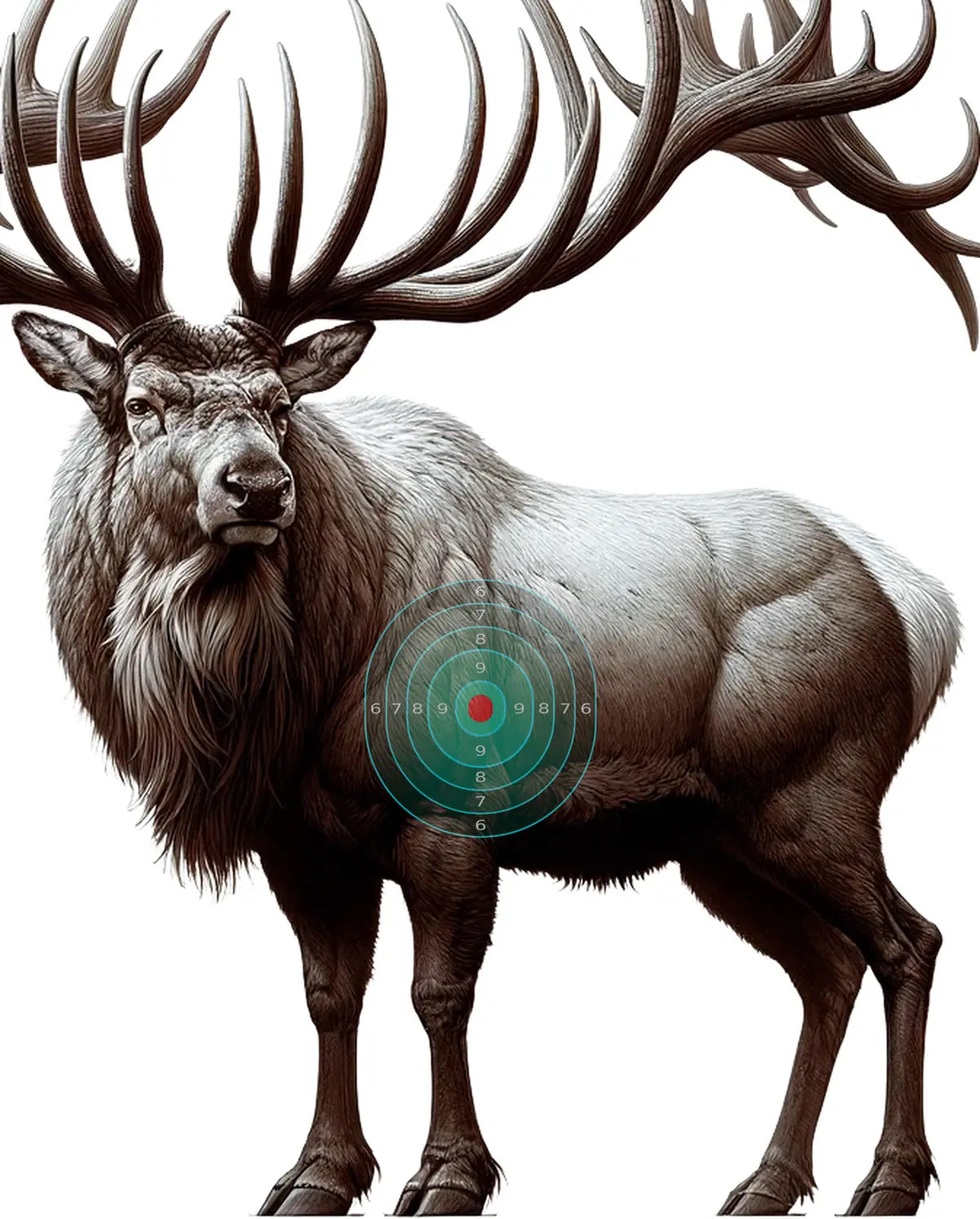 Ice Age Megaloceros Giant Deer Target 15 - Printable Shooting Target
