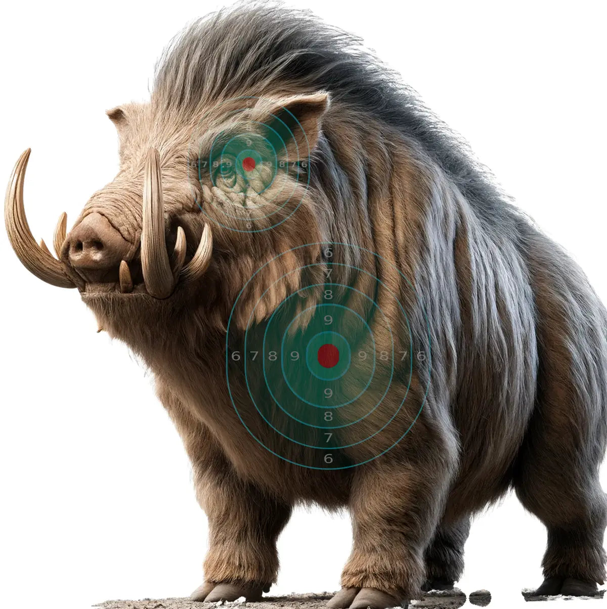 Ice Age Prehistoric Pig Target 12 - Printable Shooting Target