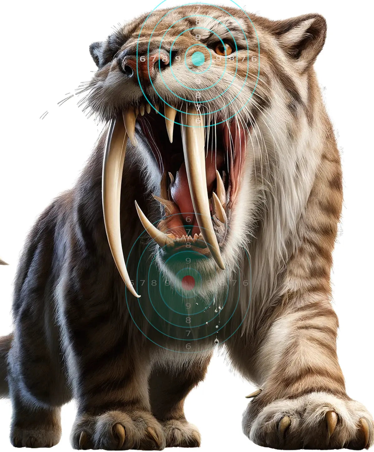 Ice Age Saber Toothed Tiger Target 10 - Printable Shooting Target