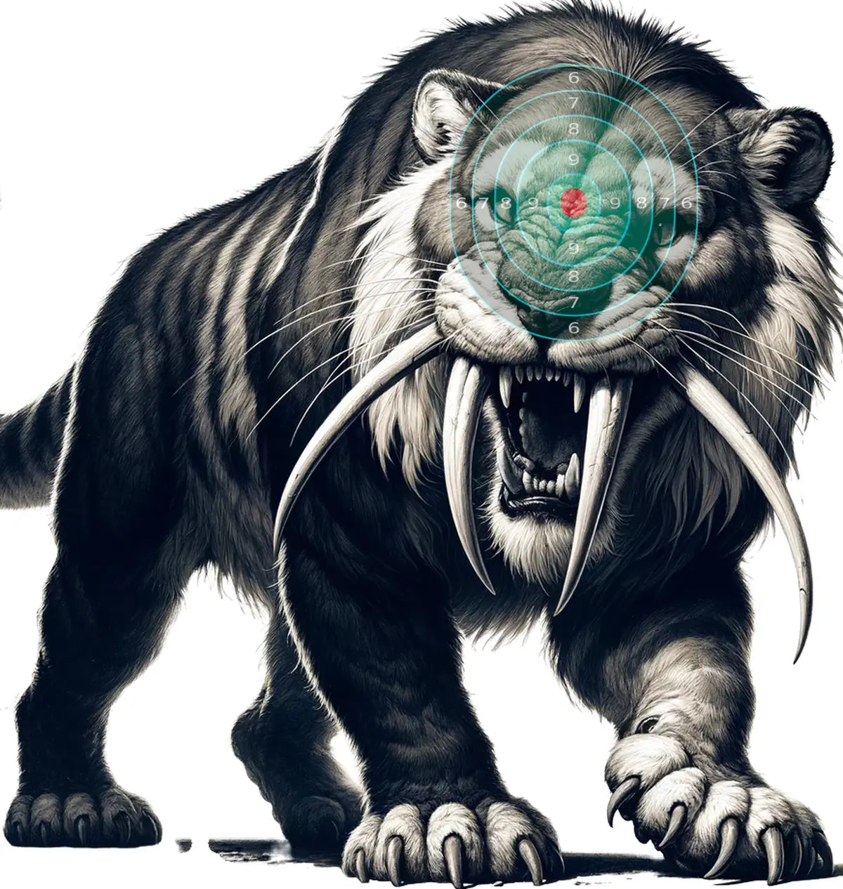 Ice Age Saber Toothed Tiger Target 26 - Printable Shooting Target
