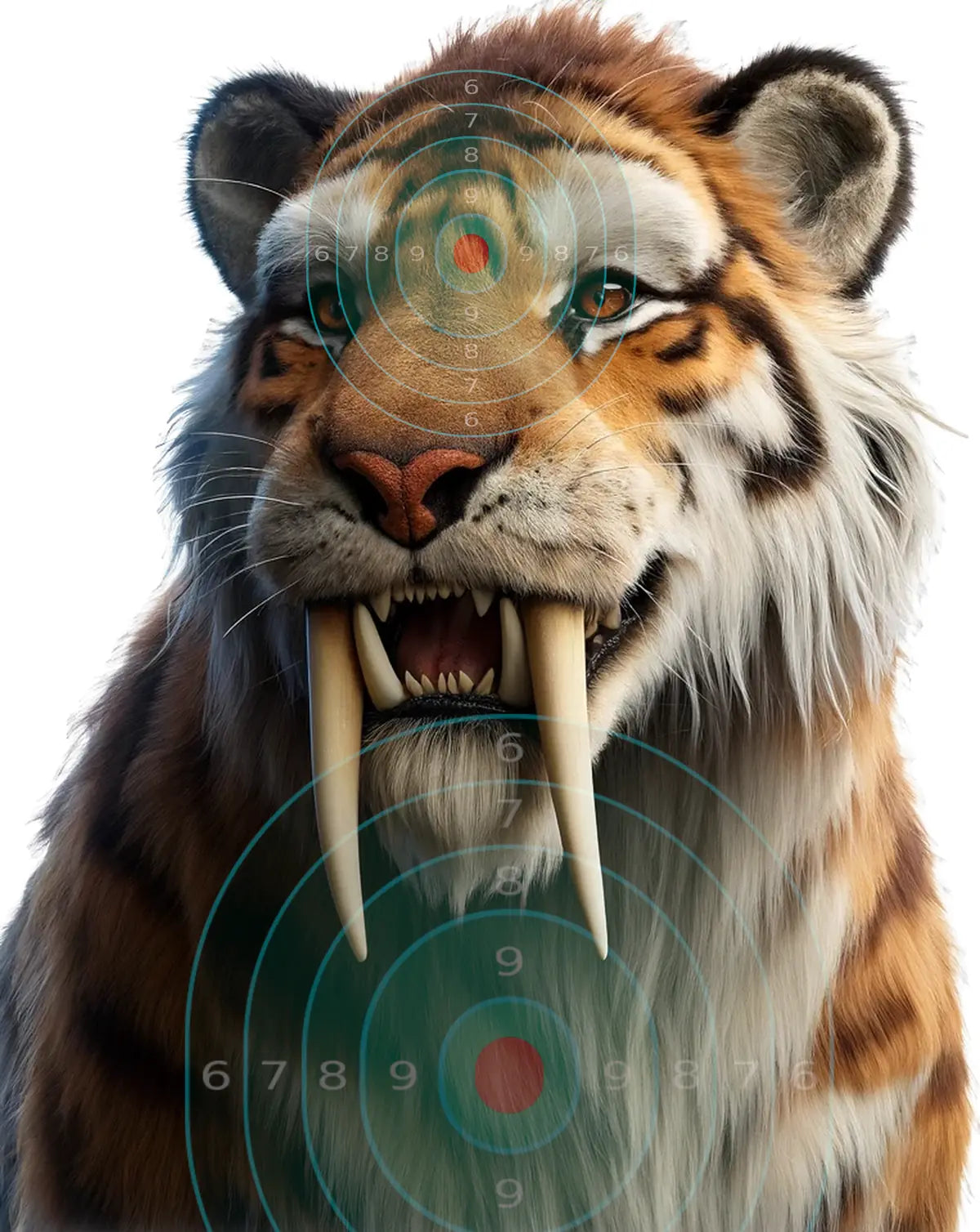 Ice Age Saber Toothed Tiger Target 50 - Printable Shooting Target