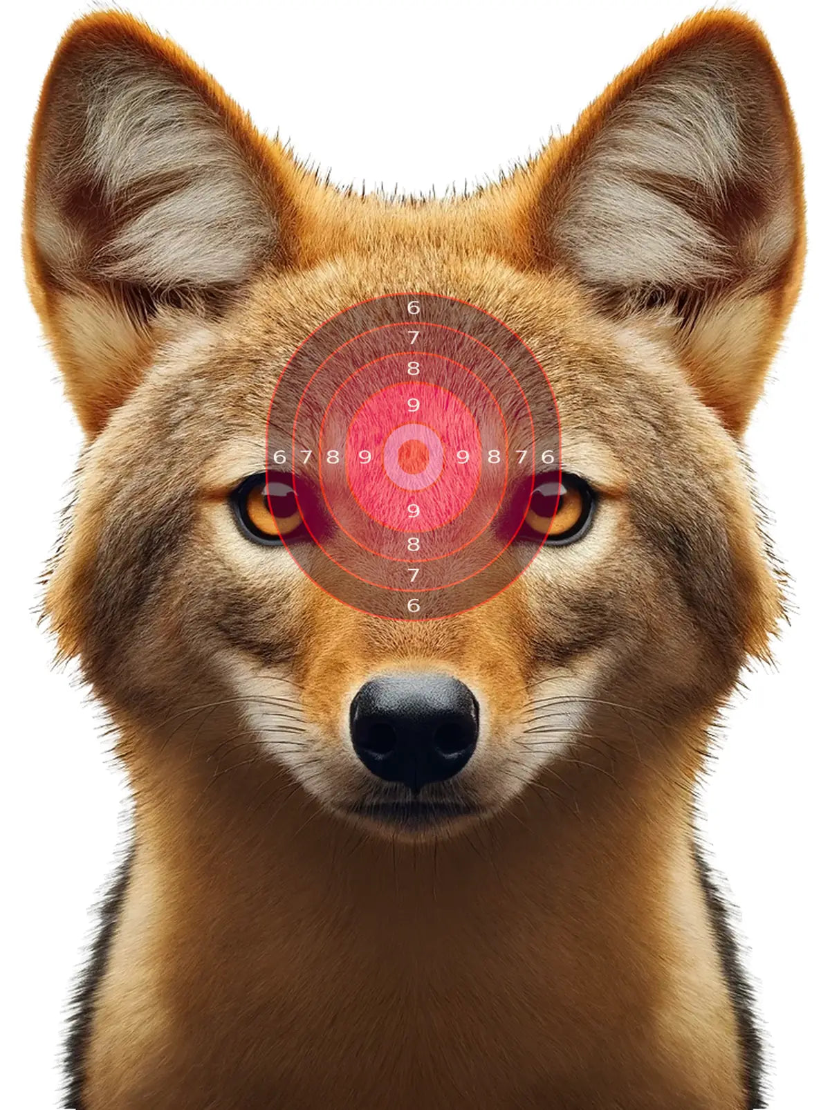 Indian Jungle Golden Jackal Target 28 - Printable Shooting Target