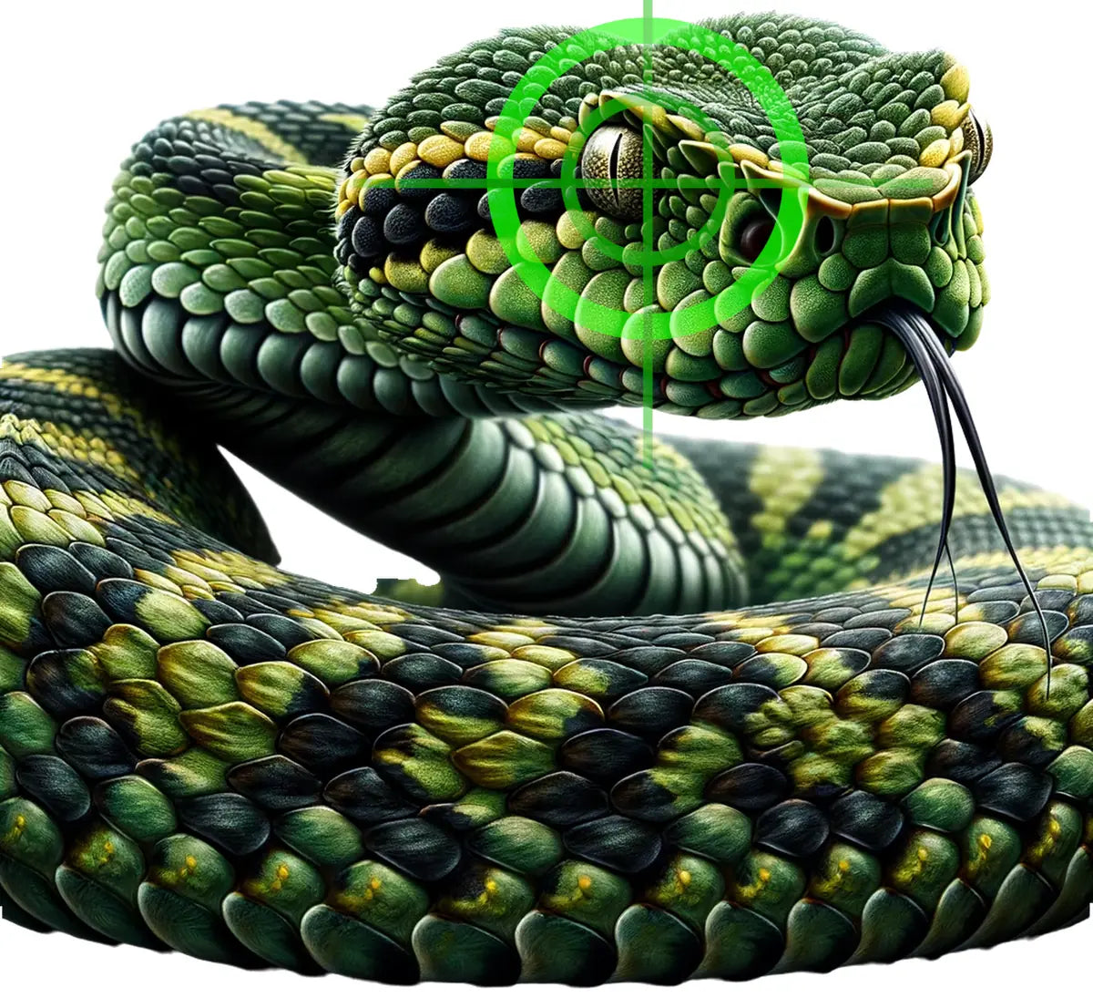 Indian Jungle Malabar Pit Viper Target 35 - Printable Shooting Target