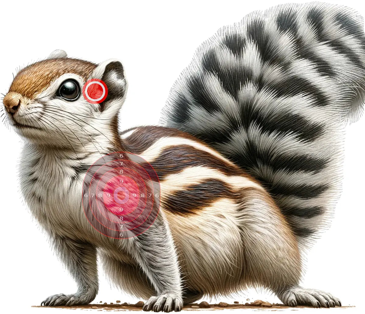 Indian Jungle Palm Squirrel Target 15 - Printable Shooting Target
