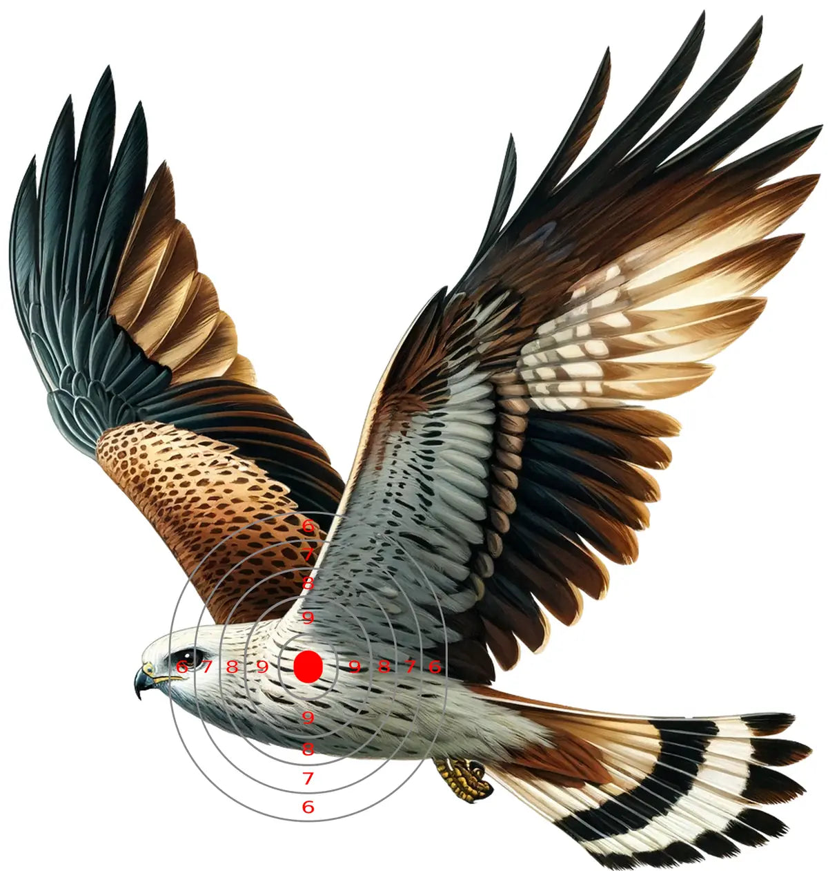 Indian Jungle Pariah Kite Target 37 - Printable Shooting Target