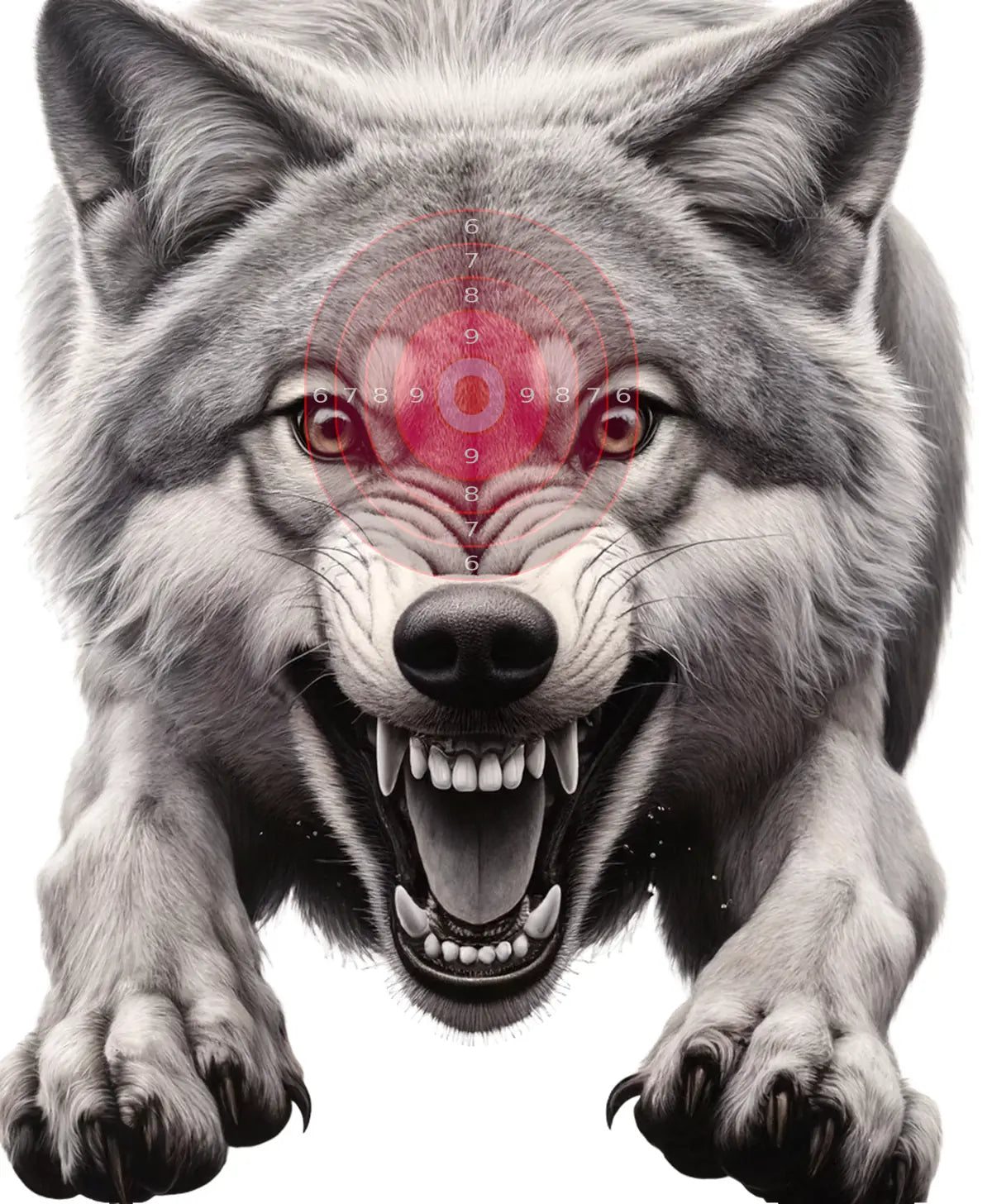 Indian Jungle Wolf Target 26 - Printable Shooting Target