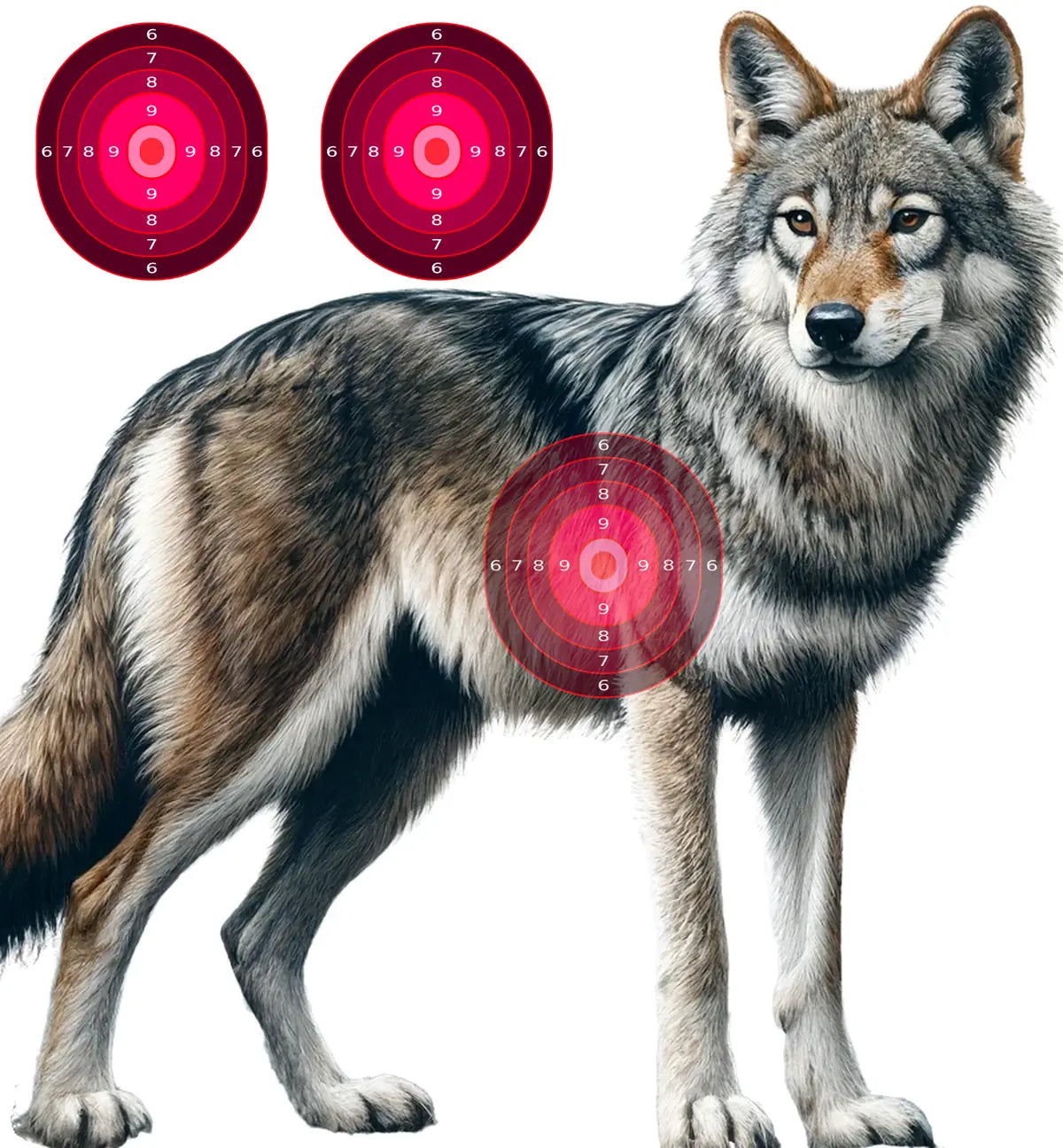 Indian Jungle Wolf Target 42 - Printable Shooting Target