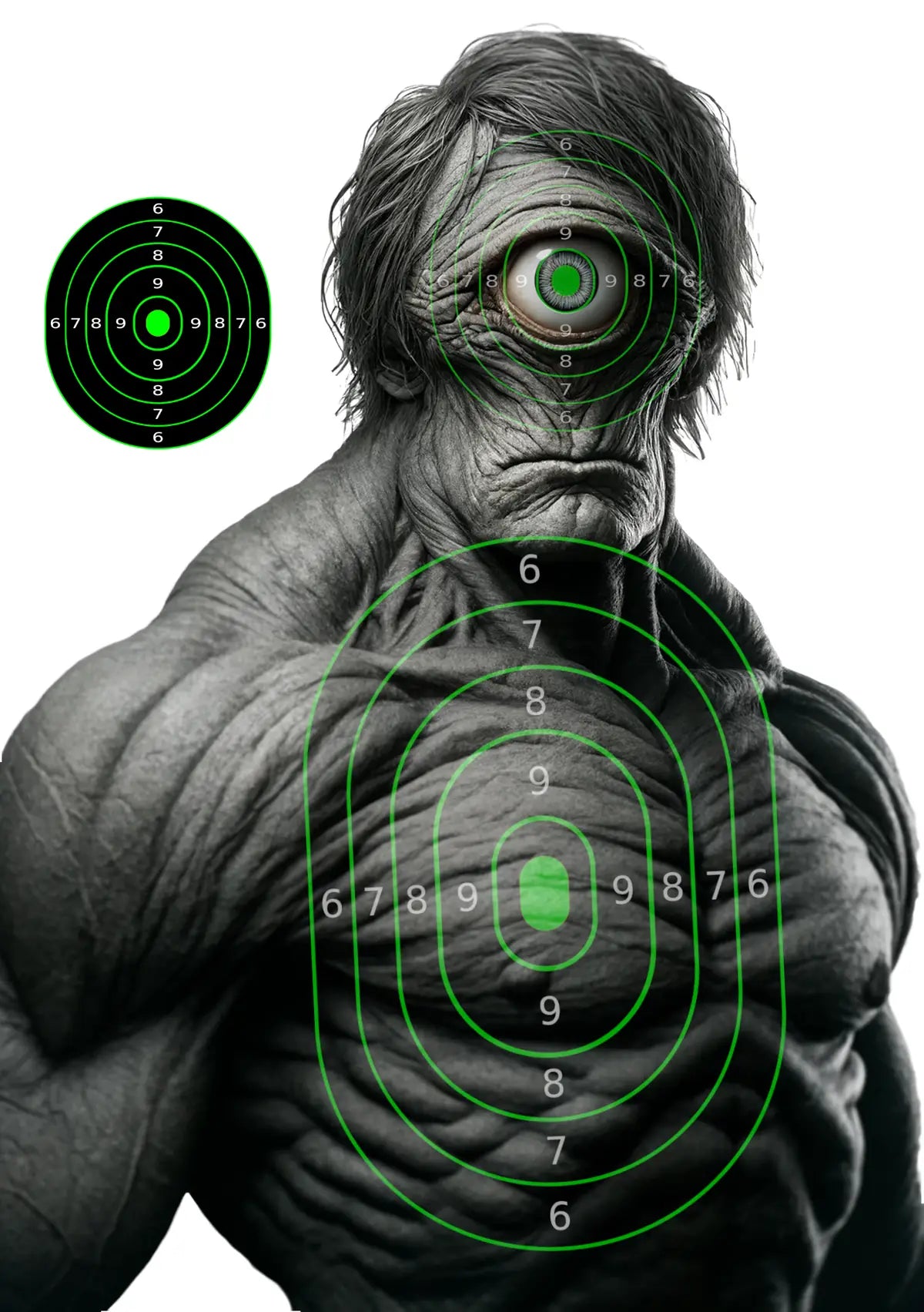 Monsters Target 3 - Printable Shooting Target