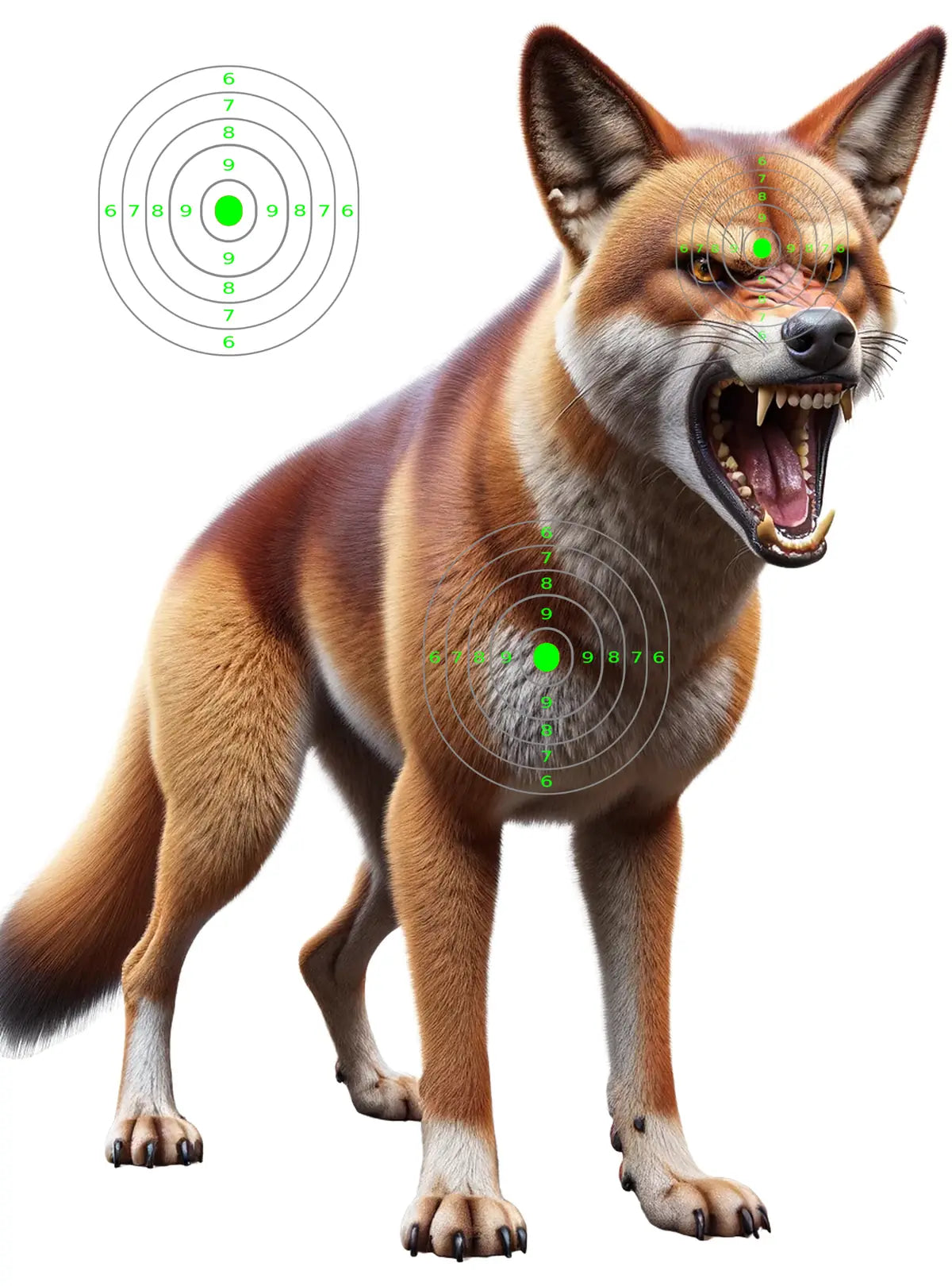 Outback Wild Dog Target 48 - Printable Shooting Target
