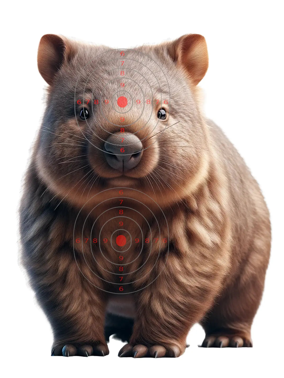 Outback Wombat Target 22 - Printable Shooting Target