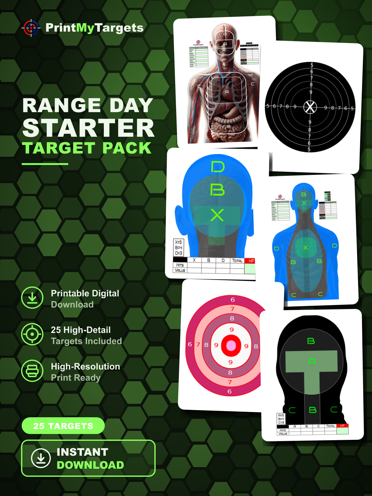 Range Day Starter Pack (25 Targets)