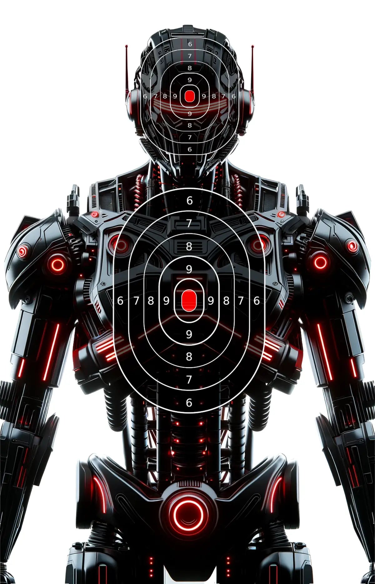 Robot And Drones Target 10 - Printable Shooting Target